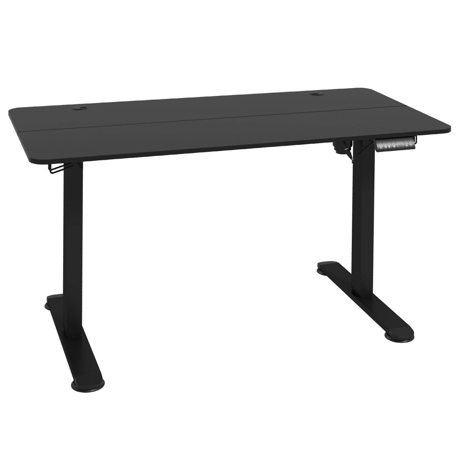 Vinsetto Schreibtisch 140 x 70 cm mit 4 Memory-Voreinstellungen Schwarz günstig online kaufen
