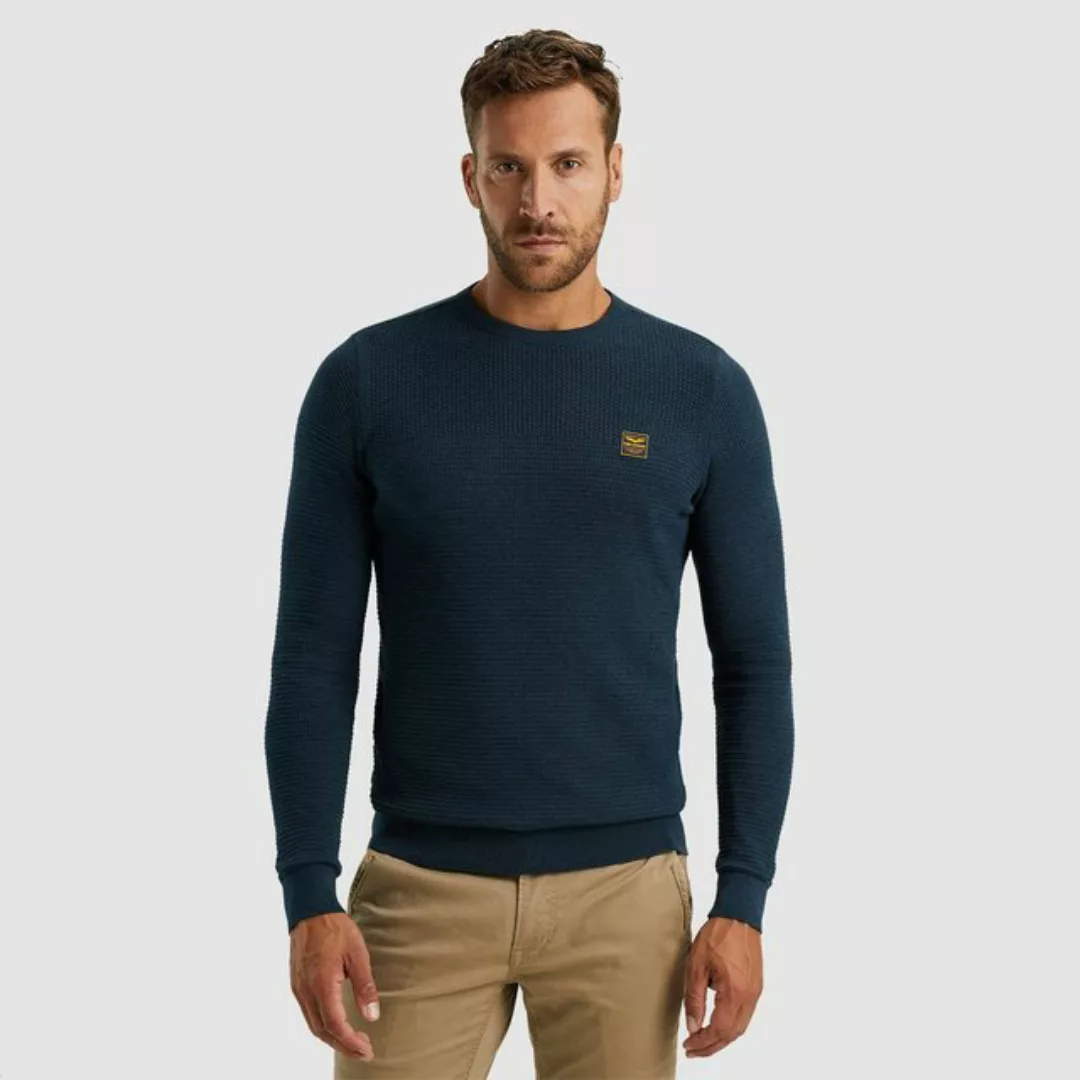 PME LEGEND Strickpullover - R-neck Cotton Mouline Pullover - Strickpullover günstig online kaufen