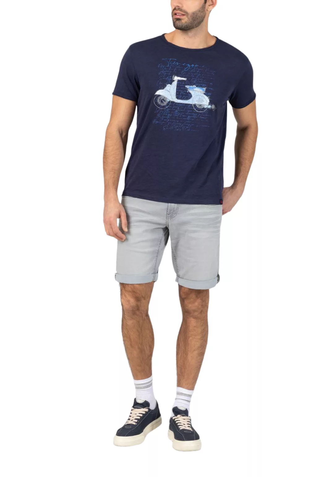 TIMEZONE Herren Jeans Shorts SLIM SCOTTYTZ SHORT - Mid Waist Slim Fit - Bla günstig online kaufen
