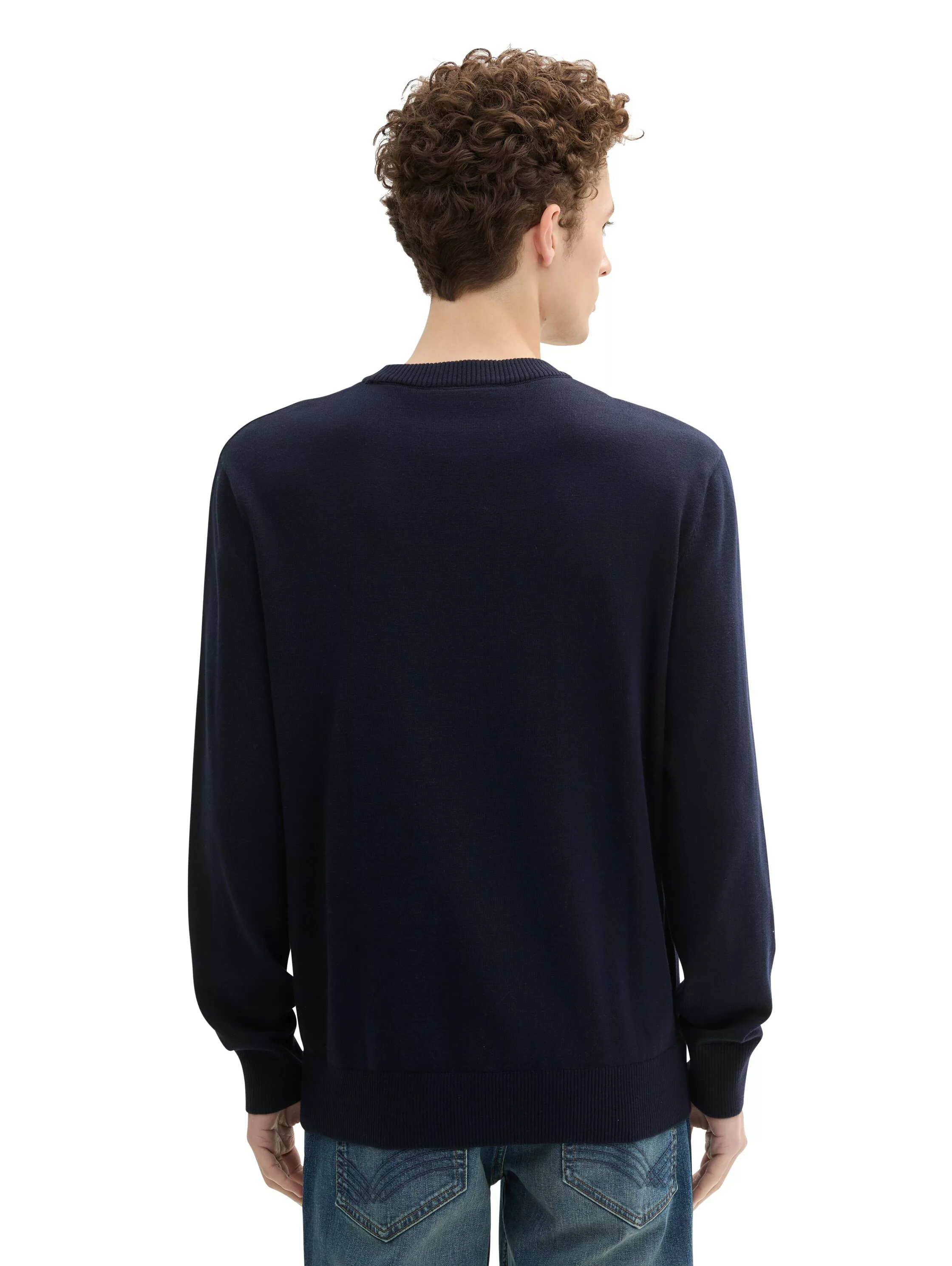 TOM TAILOR Denim Strickpullover, in melierter Optik günstig online kaufen