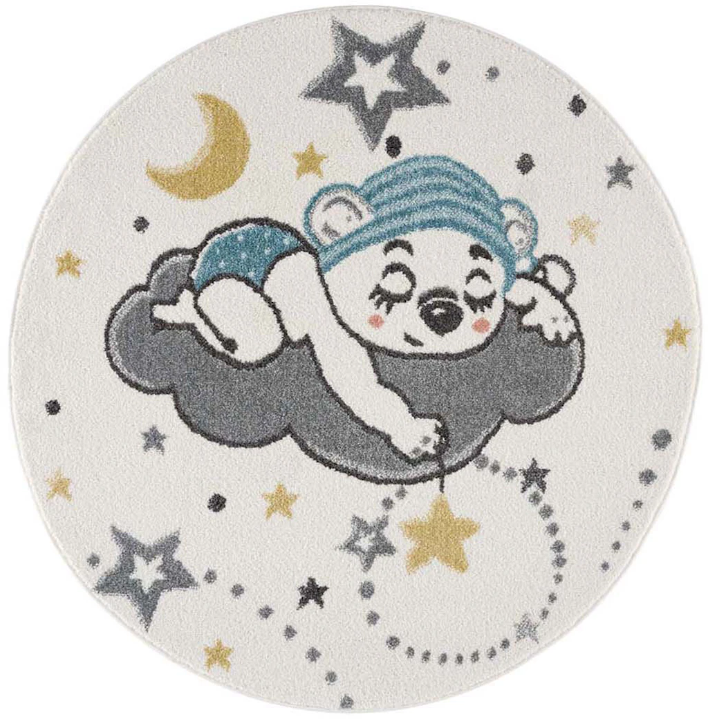 Carpet City Kinderteppich »Anime9385«, rund, Babyteppich, Sterne, Mond, Nac günstig online kaufen