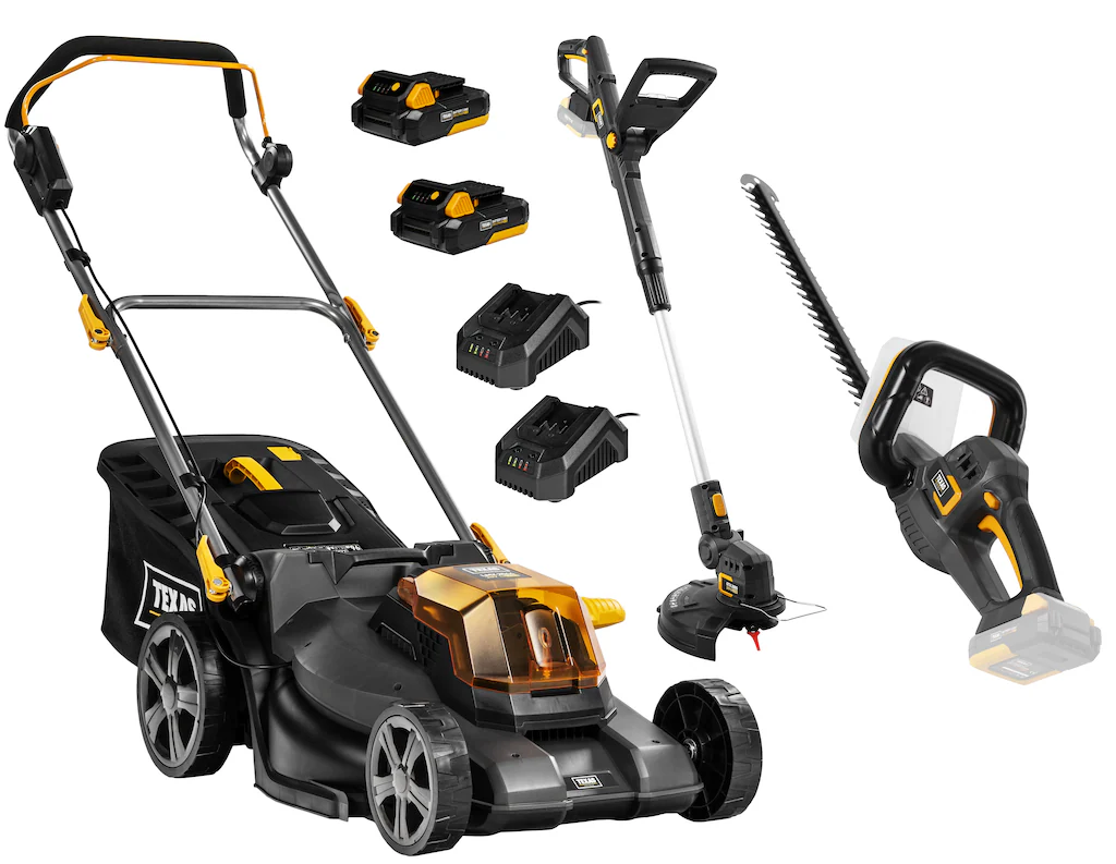 Texas Akkurasenmäher "SET 20V, 3in1, inkl. 2xAkku 20V/2,0Ah und 2xLadegerät günstig online kaufen