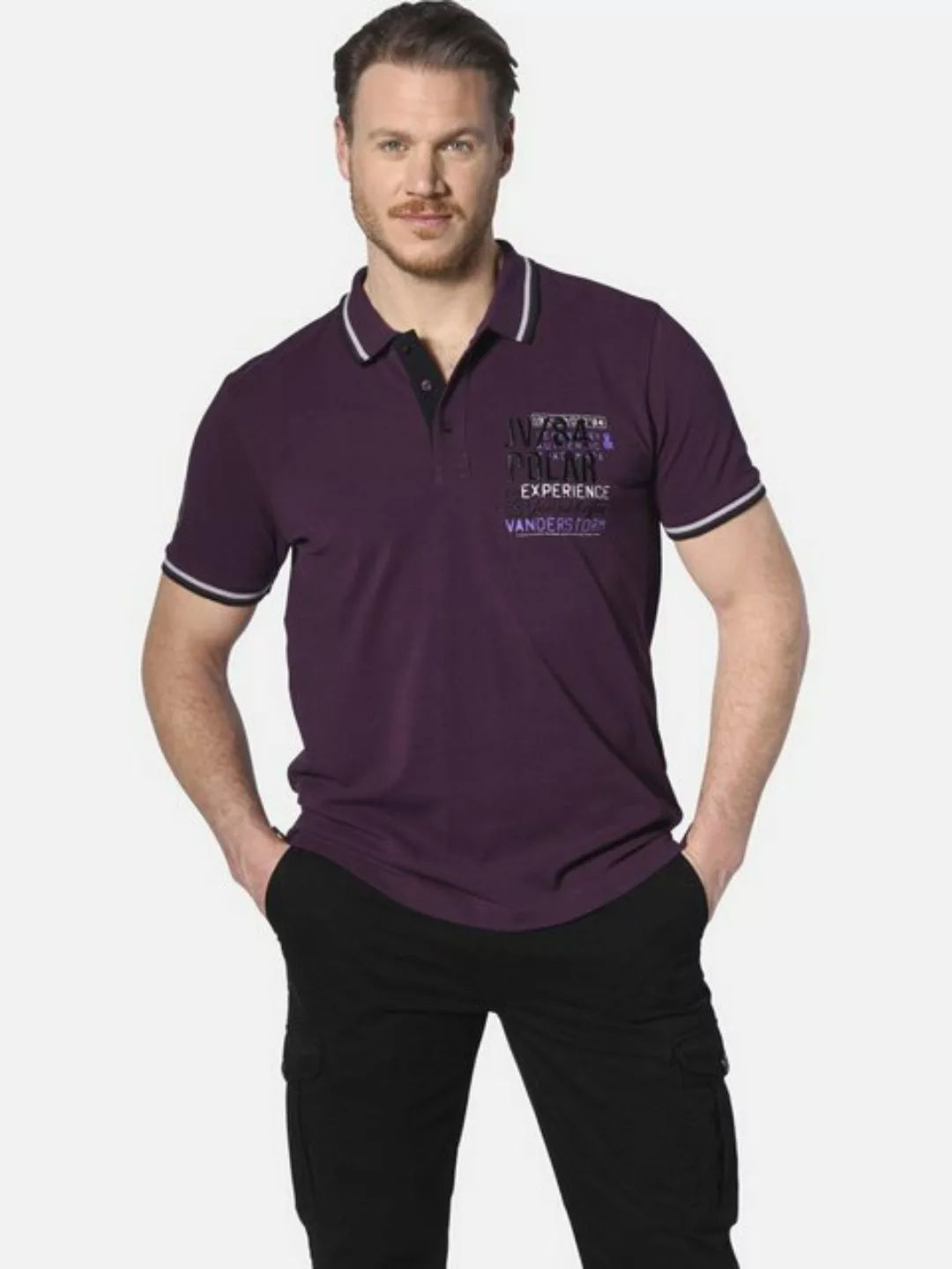 Jan Vanderstorm Poloshirt FRETU mit nordischen Print günstig online kaufen