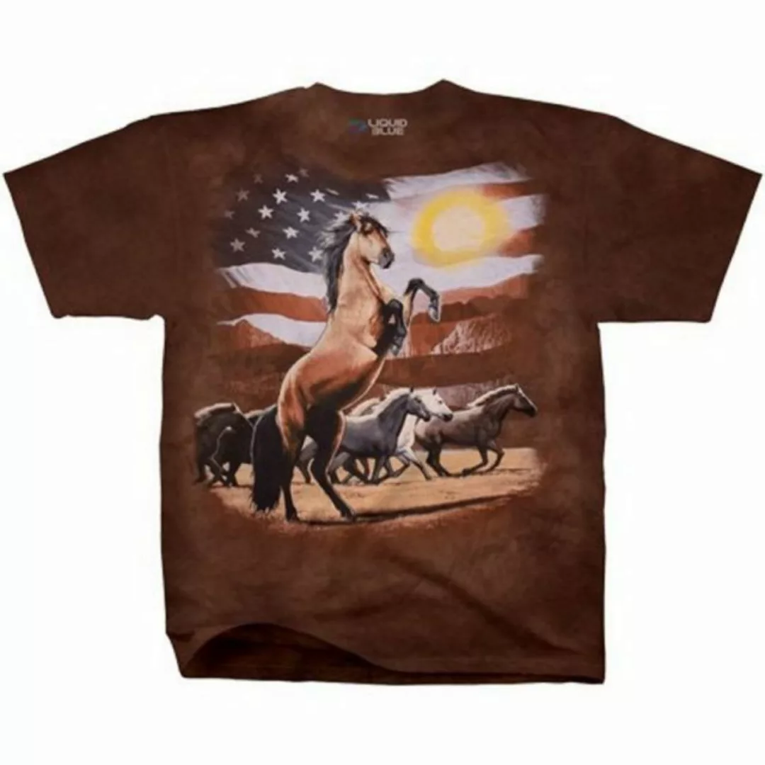 Liquid Blue T-Shirt American Stallion Pferde günstig online kaufen