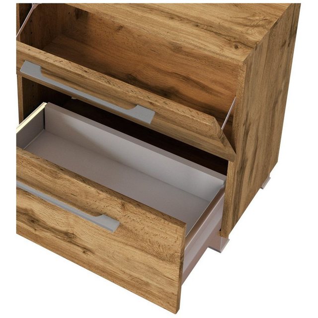 Lomadox Waschbeckenschrank in Wotaneiche Nb., B/H/T: ca. 60/54/35 cm günstig online kaufen