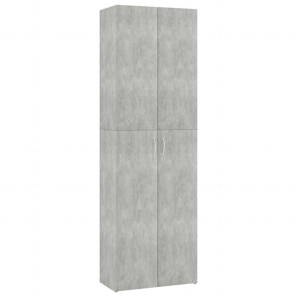 DOTMALL Aktenschrank Büroschrank Betongrau 60x32x190 cm günstig online kaufen