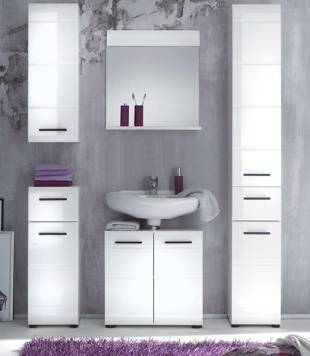 welltime Hochschrank "Sovana", Badschrank mit einer Schublade und 5 Fächern günstig online kaufen
