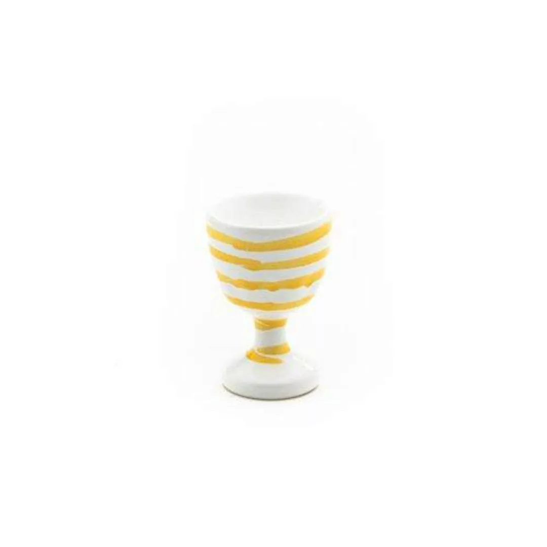 Gmundner Keramik Gelbgeflammt Eierbecher glatt d: 4,9 cm / h: 7,5 cm günstig online kaufen
