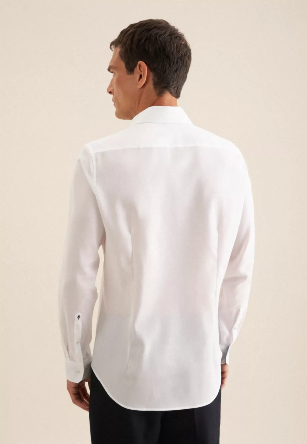 seidensticker Businesshemd "Slim", Slim Langarm Kentkragen Struktur günstig online kaufen