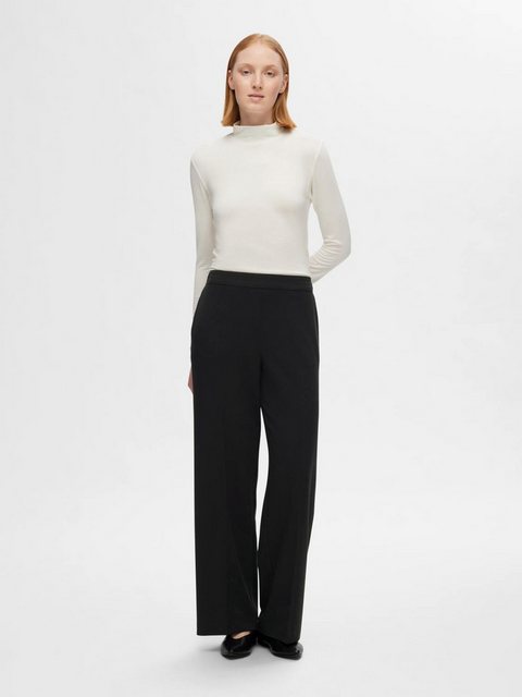 SELECTED FEMME Stoffhose SLFEMMA-TARA MW WIDE PANT NOOS günstig online kaufen