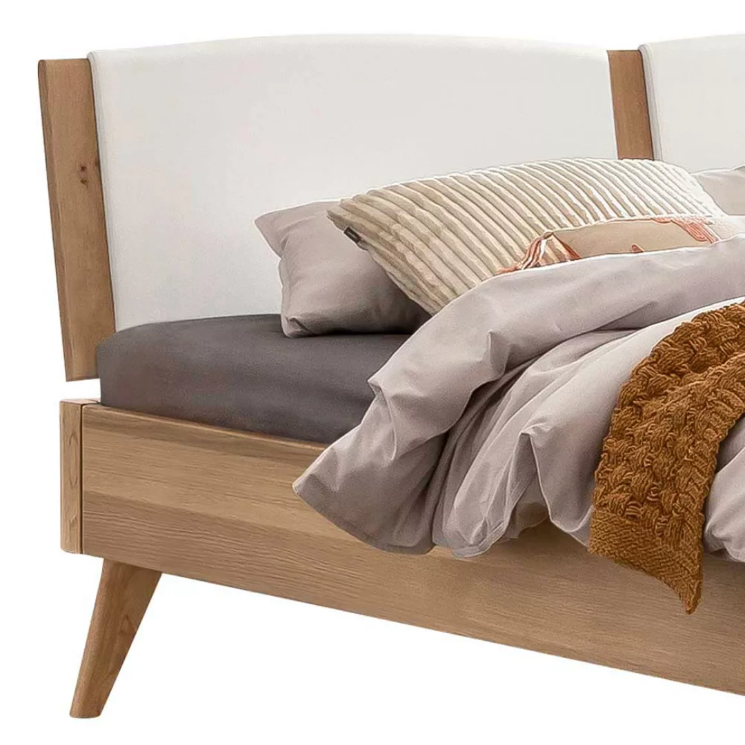 Bett Eiche hell aus Massivholz Oberfläche geölt 38 cm Einstiegshöhe günstig online kaufen