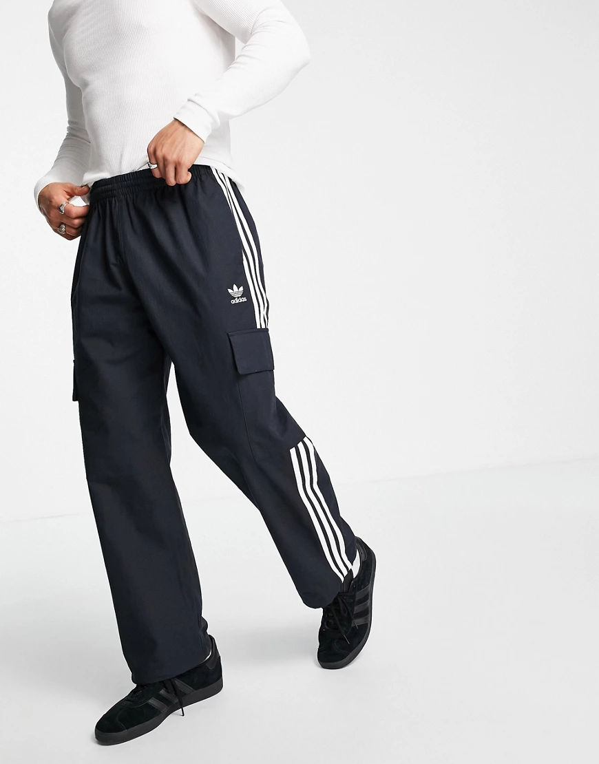 Adidas Originals 3 Stripes Cargo Trainingshose L Black günstig online kaufen