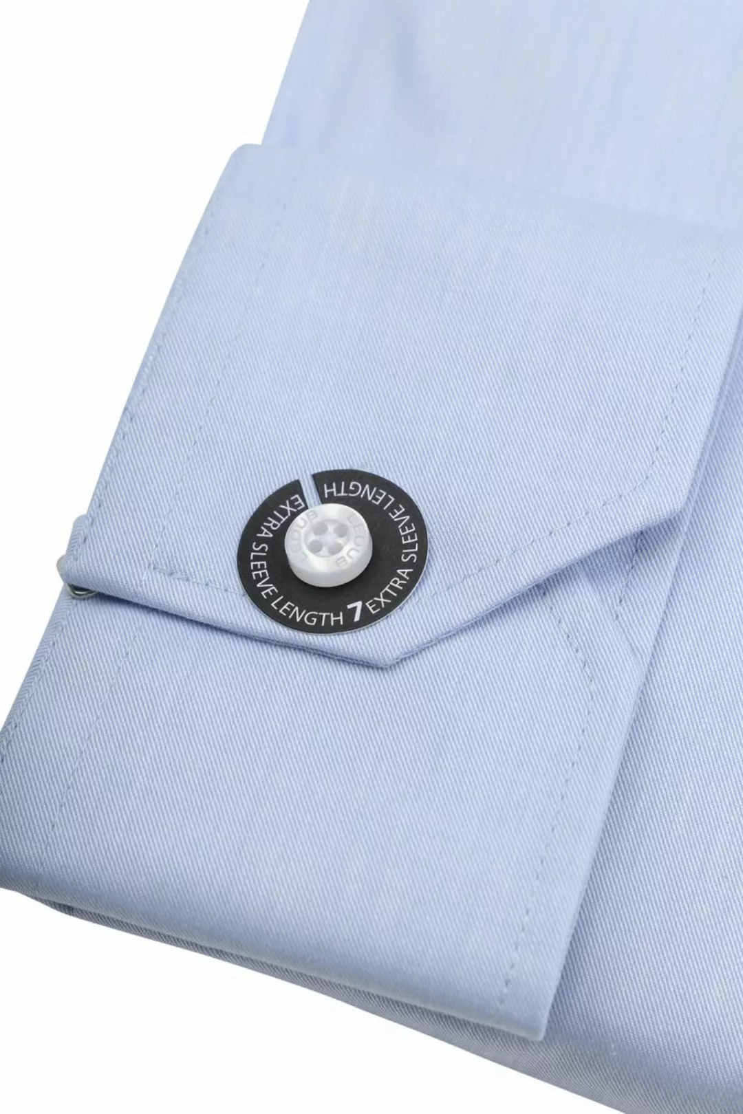 Ledub Hemd Hellblau Brusttassche Extra Long Sleeves - Größe 42 günstig online kaufen