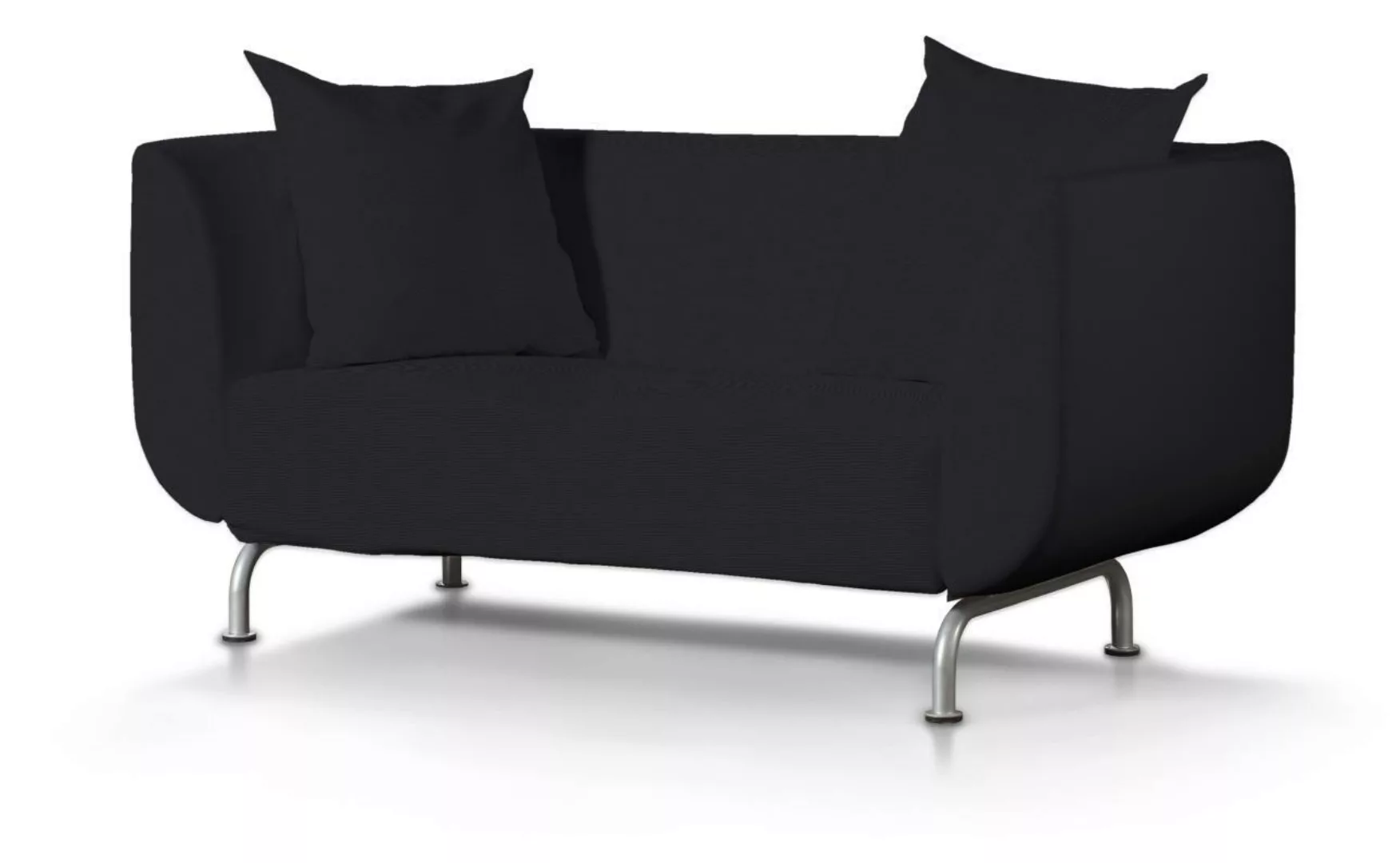 Bezug für Strömstad 2-Sitzer Sofa, schwarz, Bezug für Sofa Stromstad 2-sitz günstig online kaufen