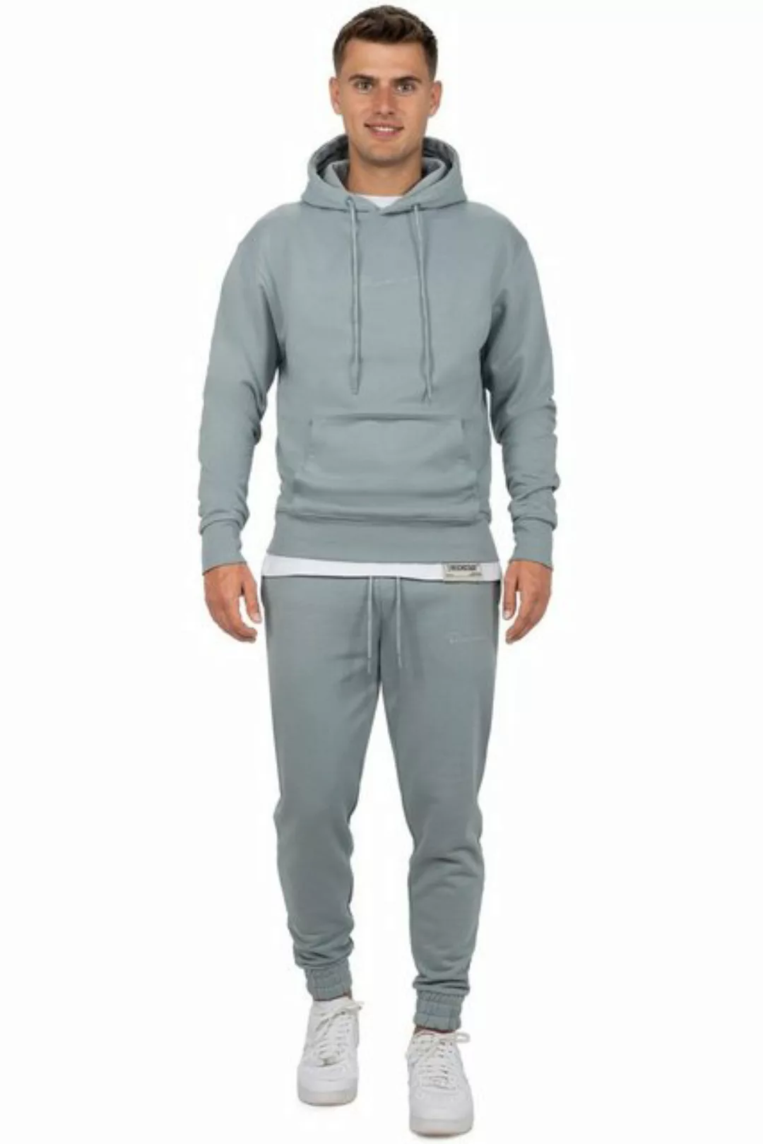 Reichstadt Kapuzenpullover Casual Basic Hoodie 23RS034 Grey L mit Eleganten günstig online kaufen