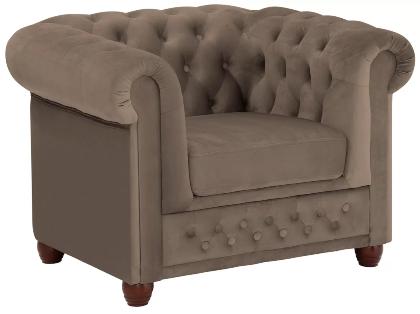 Home affaire Chesterfield-Sessel "New Castle Sessel", hochwertige Knopfheft günstig online kaufen