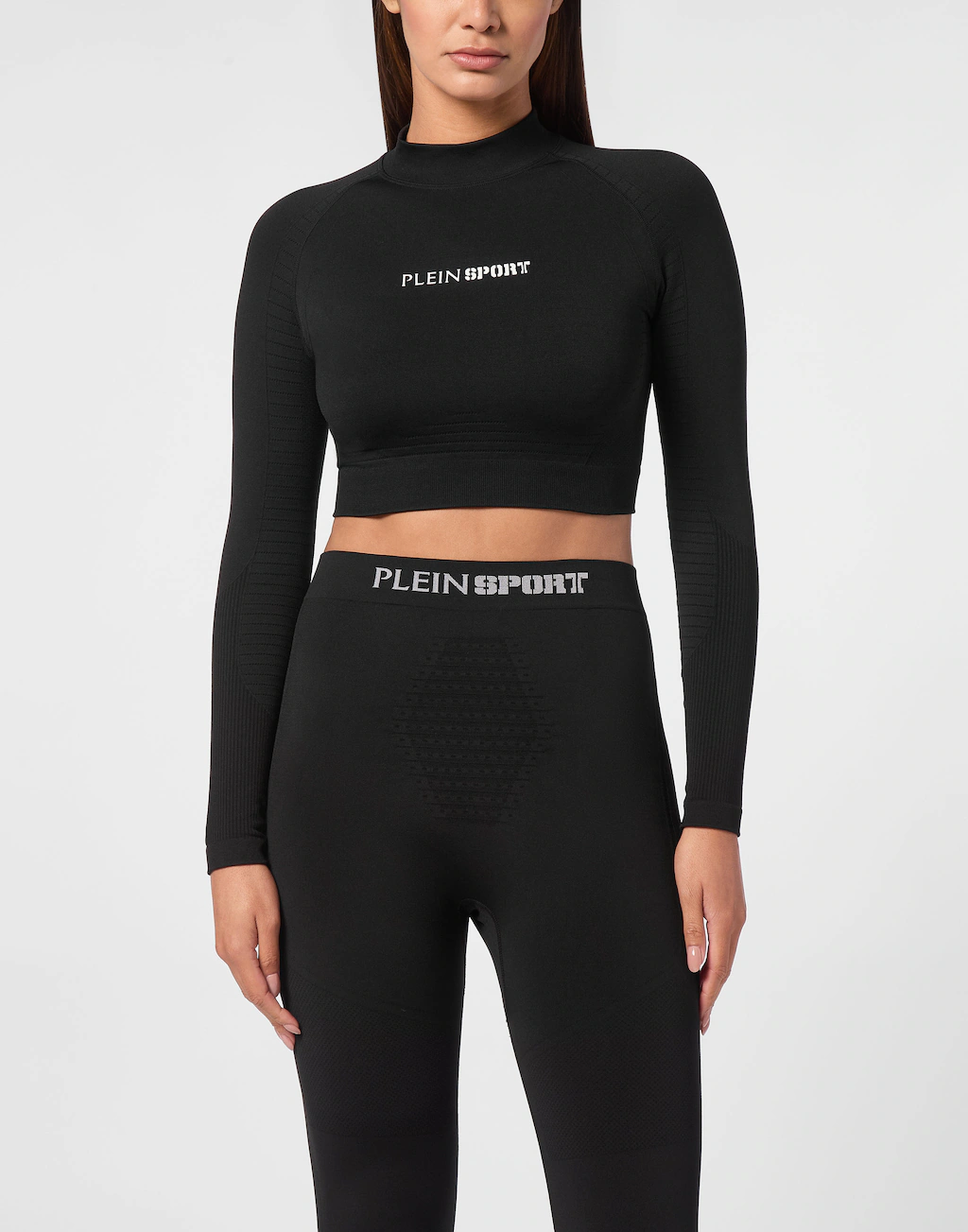 PLEIN SPORT Lauftop "Sport Top Cropped Top" günstig online kaufen