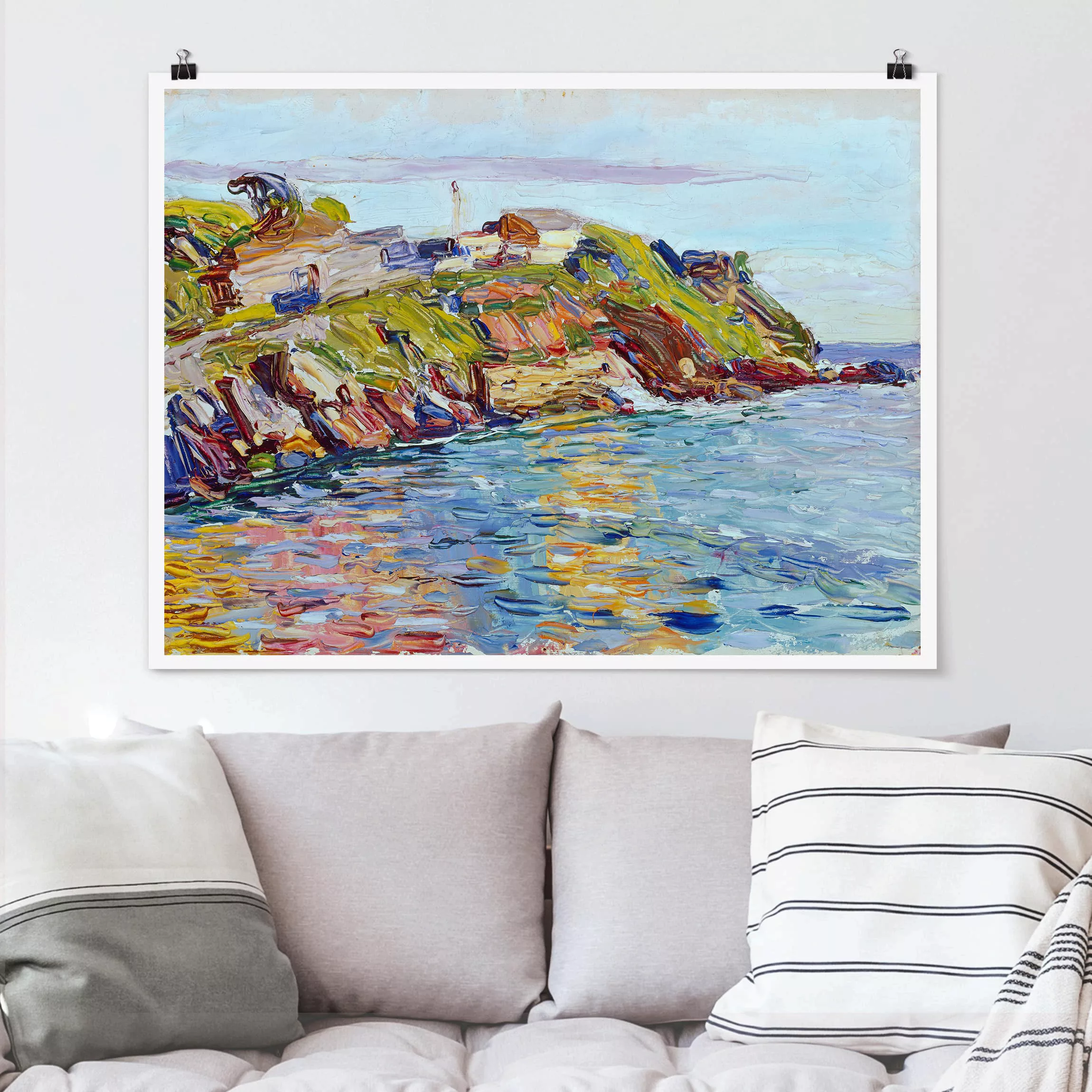 Poster Kunstdruck - Querformat Wassily Kandinsky - Bucht Rapallo günstig online kaufen