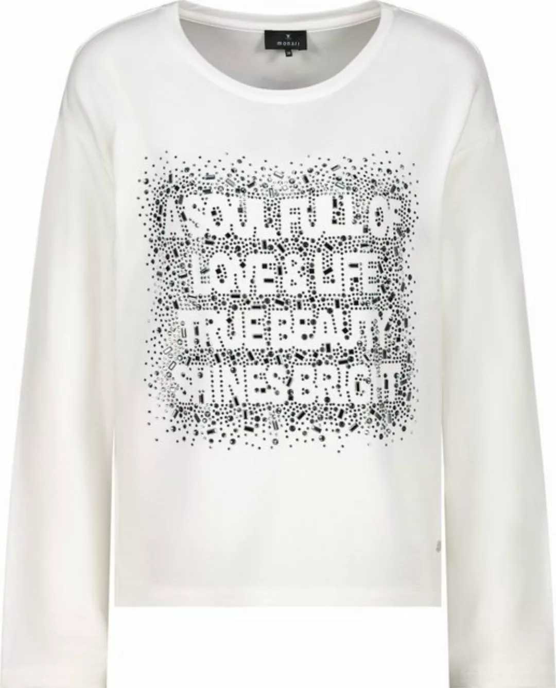 Monari Langarmshirt Pullover off-white günstig online kaufen