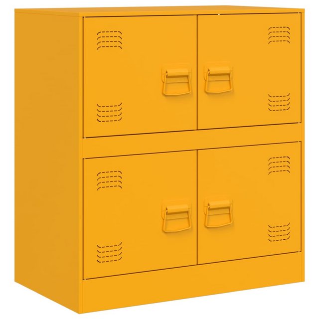 vidaXL Mehrzweckschrank Sideboard Senfgelb 67x39x73 cm Stahl günstig online kaufen