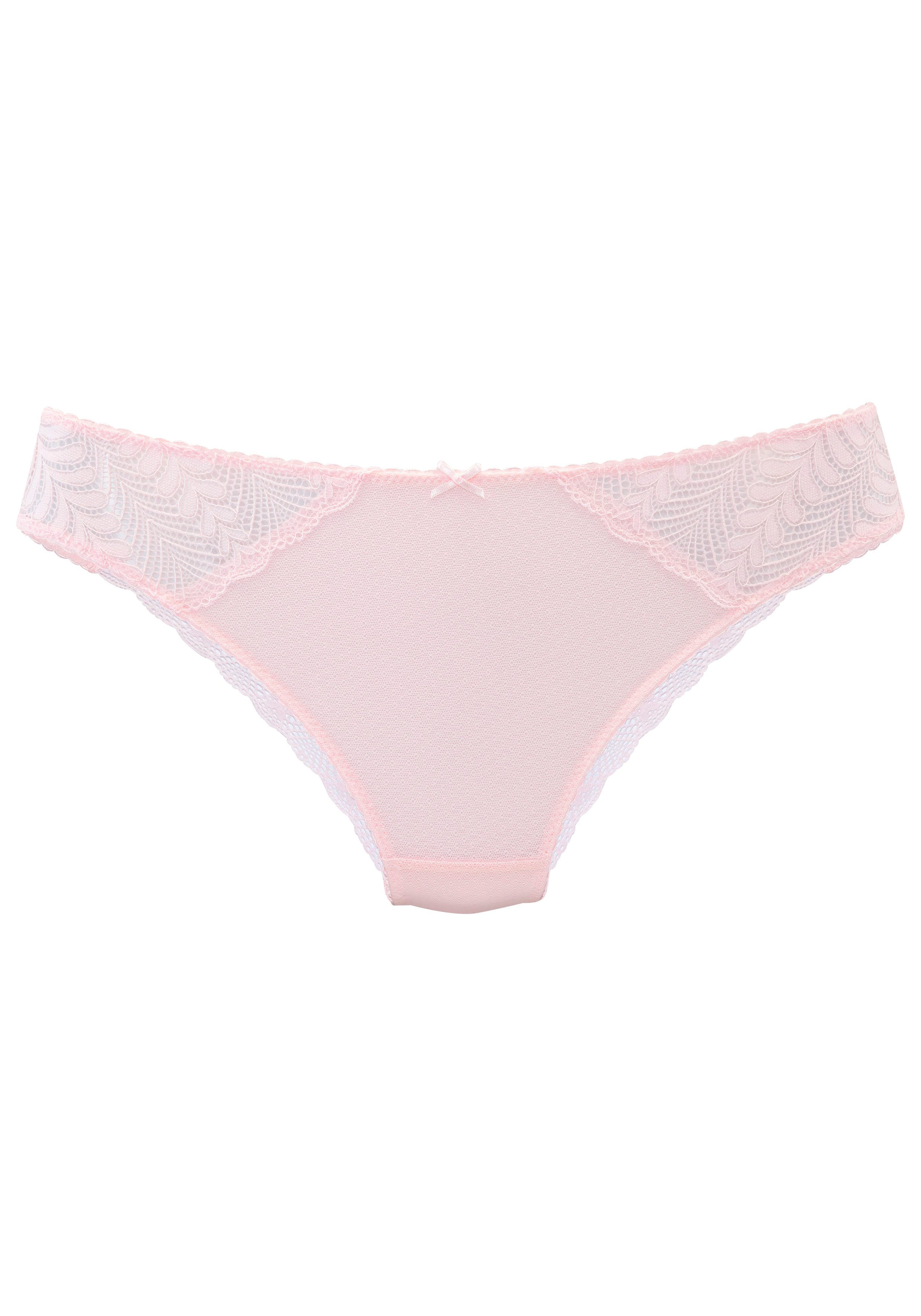 LASCANA Tanga Amira mit graphischen Spitzeneinsätzen günstig online kaufen