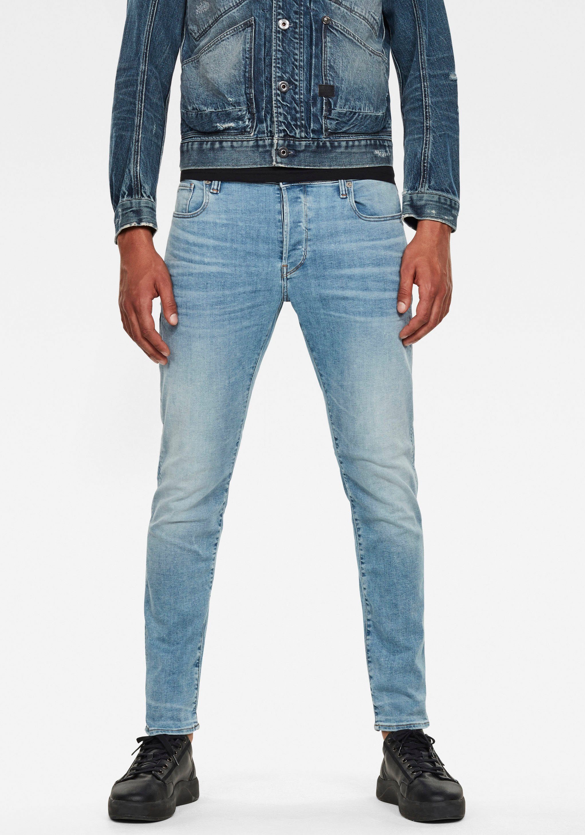 G-STAR Slim-fit-Jeans "3301 Slim", mit toller Waschung und Elasthan günstig online kaufen