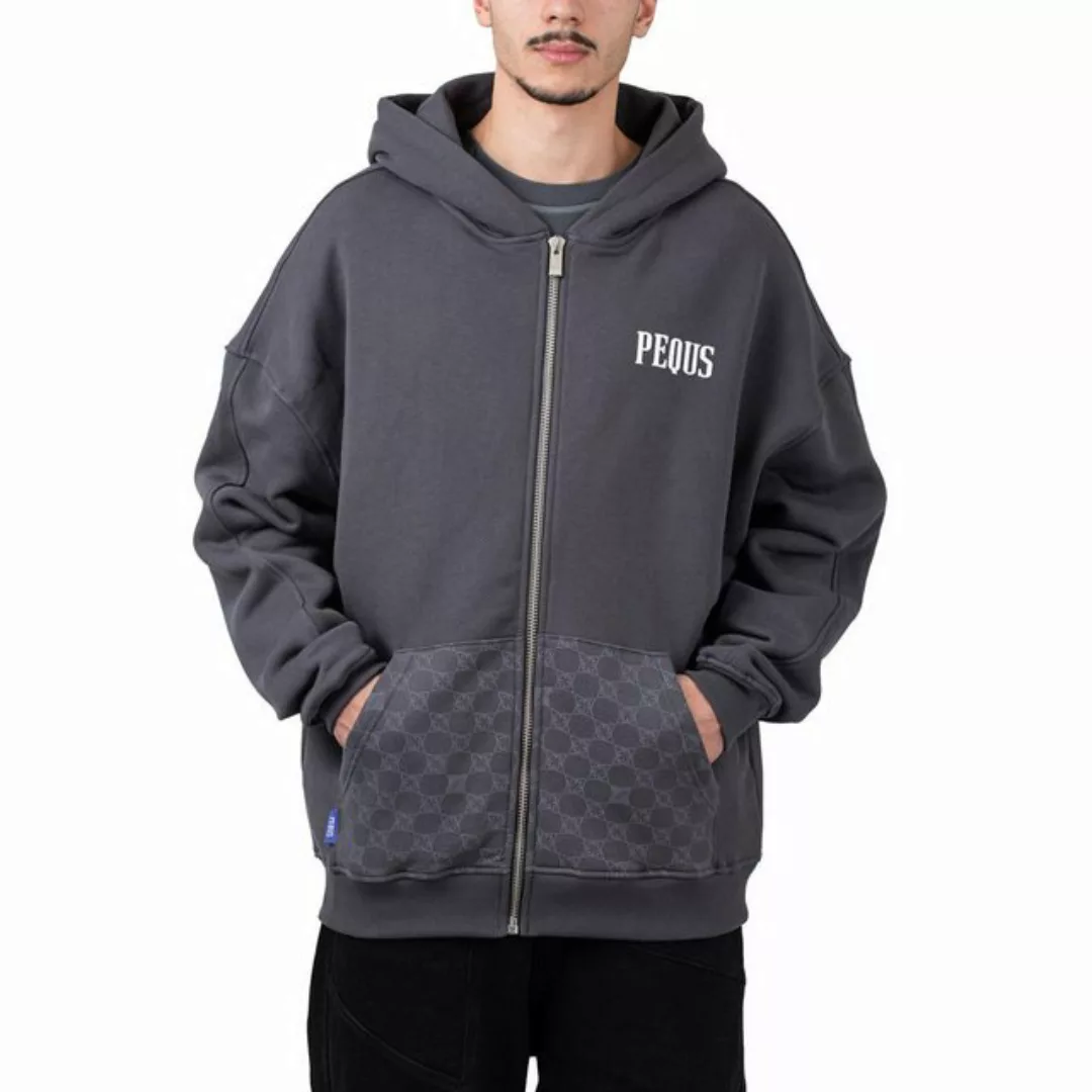 PEQUS Kapuzenpullover Pequs Aether Monogram Zip Hoodie günstig online kaufen