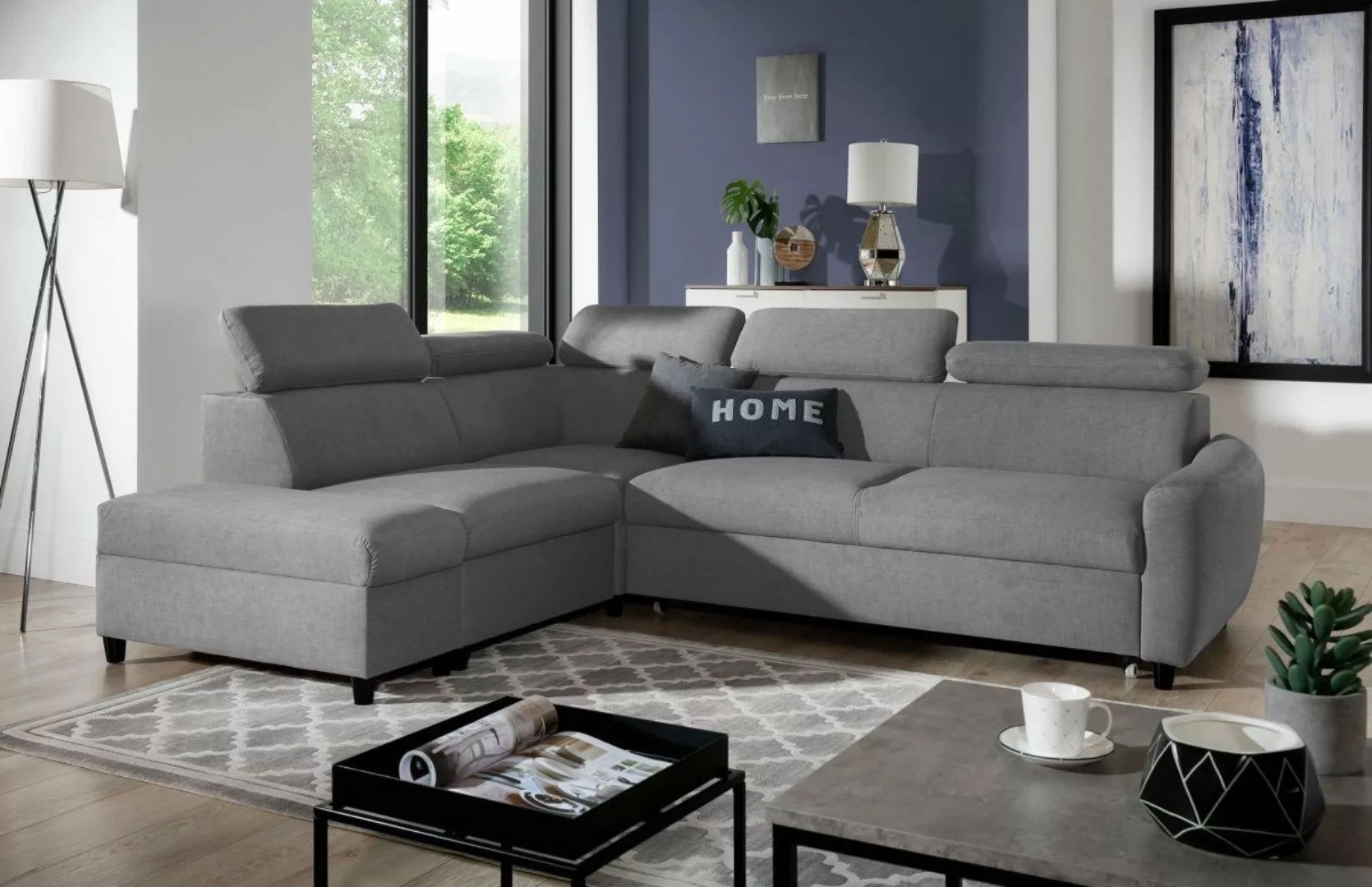 Luxusbetten24 Schlafsofa Designer Sofa Noura, mit Schlaf- und Klappfunktion günstig online kaufen