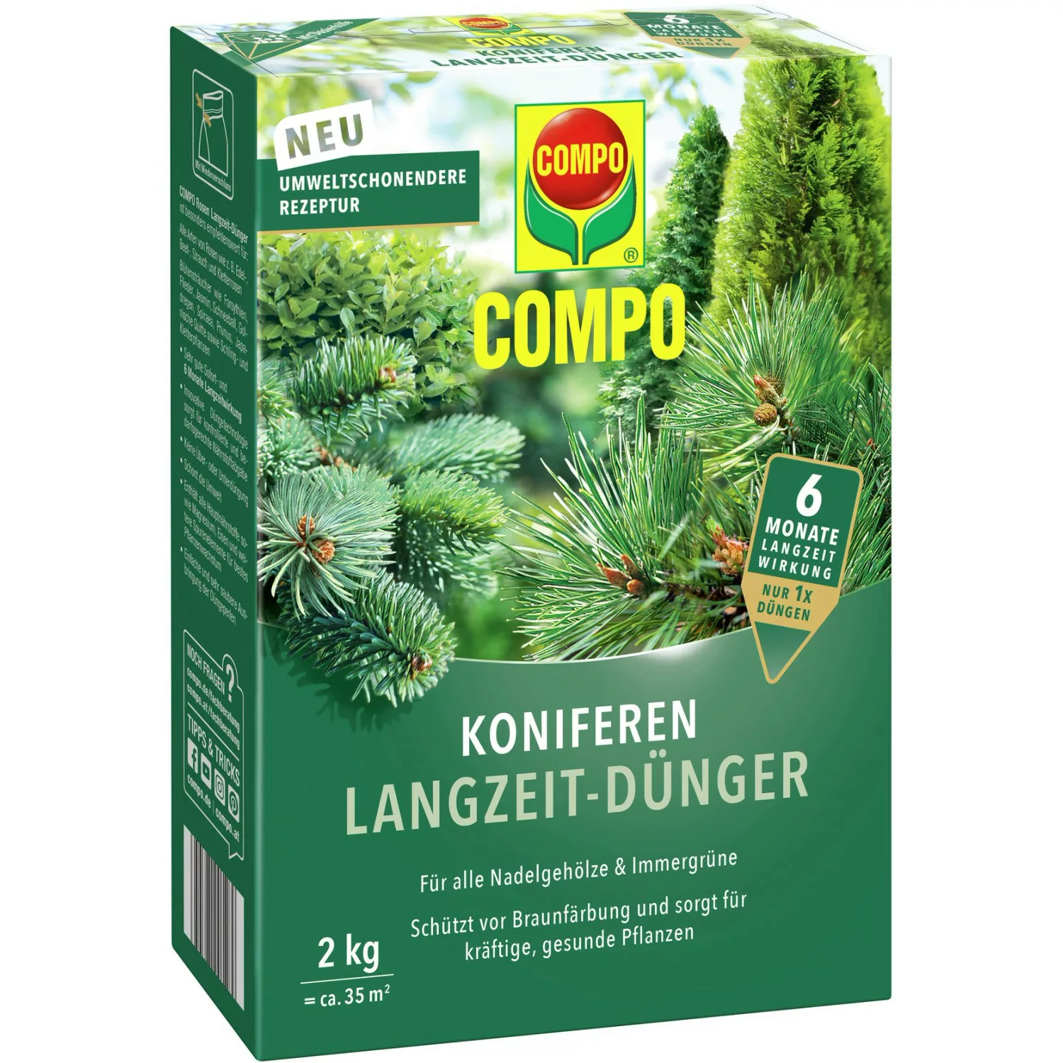 Compo Koniferen Langzeit-Dünger 2 kg günstig online kaufen