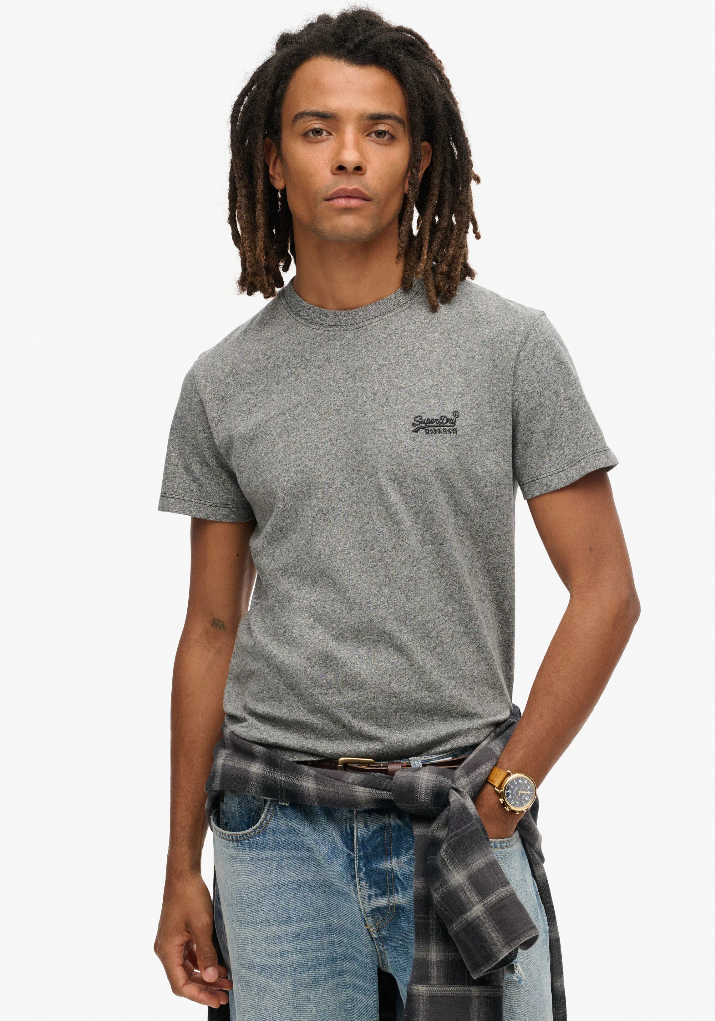 Superdry Rundhalsshirt "Organic Cotton Essential Logo T-Shirt" günstig online kaufen