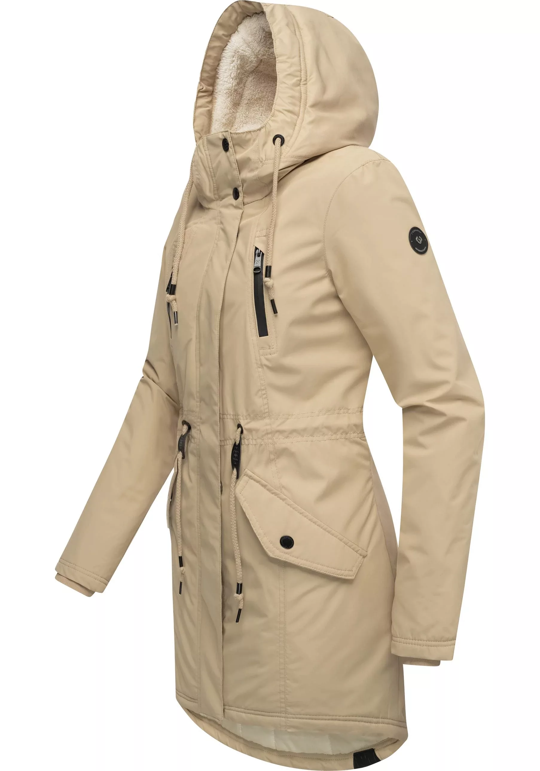 Ragwear Wintermantel "Elsien", wasserdichter Winterparka mit Teddyfell-Futt günstig online kaufen