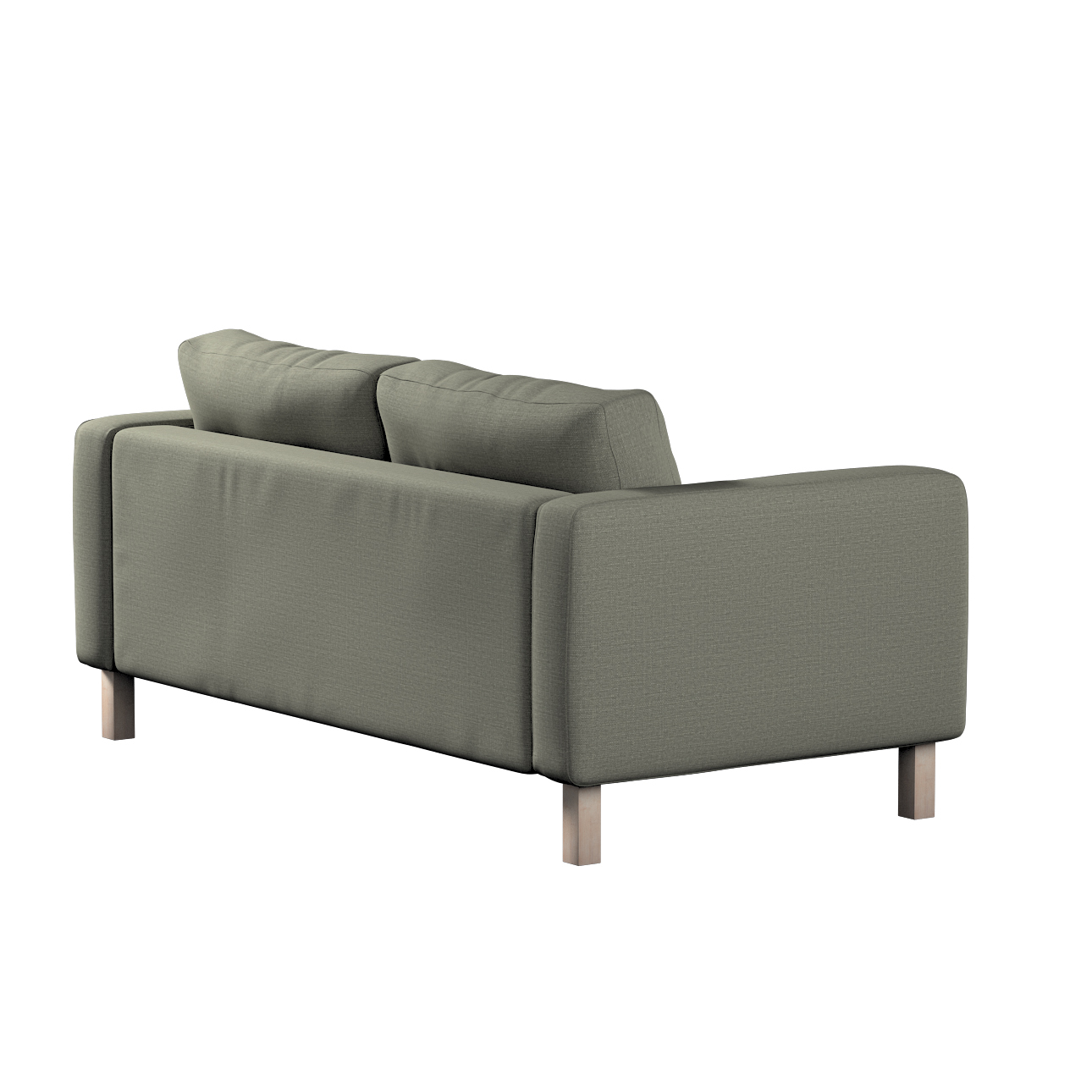Bezug für Karlstad 2-Sitzer Sofa nicht ausklappbar, grau-beige, Sofahusse, günstig online kaufen