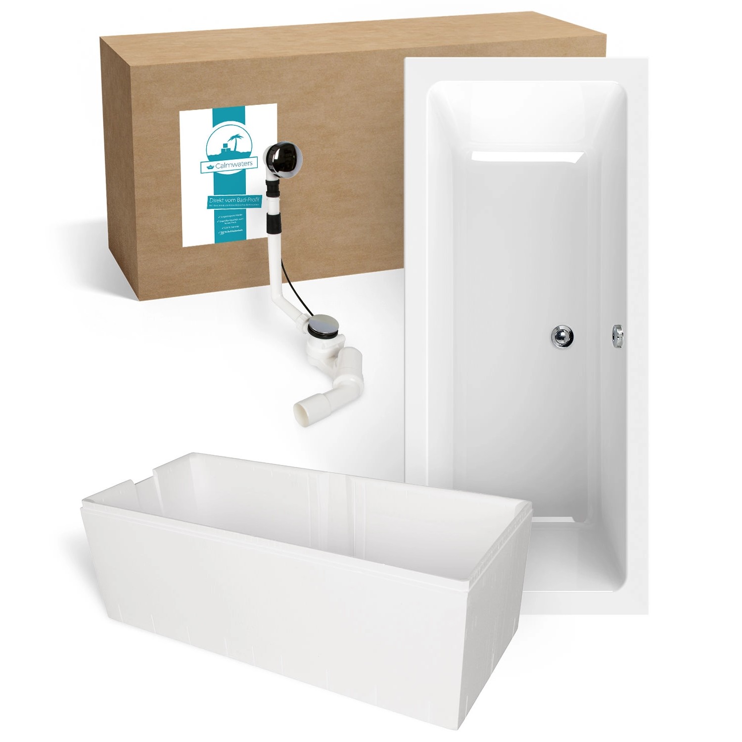 Calmwaters Badewanne Modern Select, Duowanne, 170 günstig online kaufen