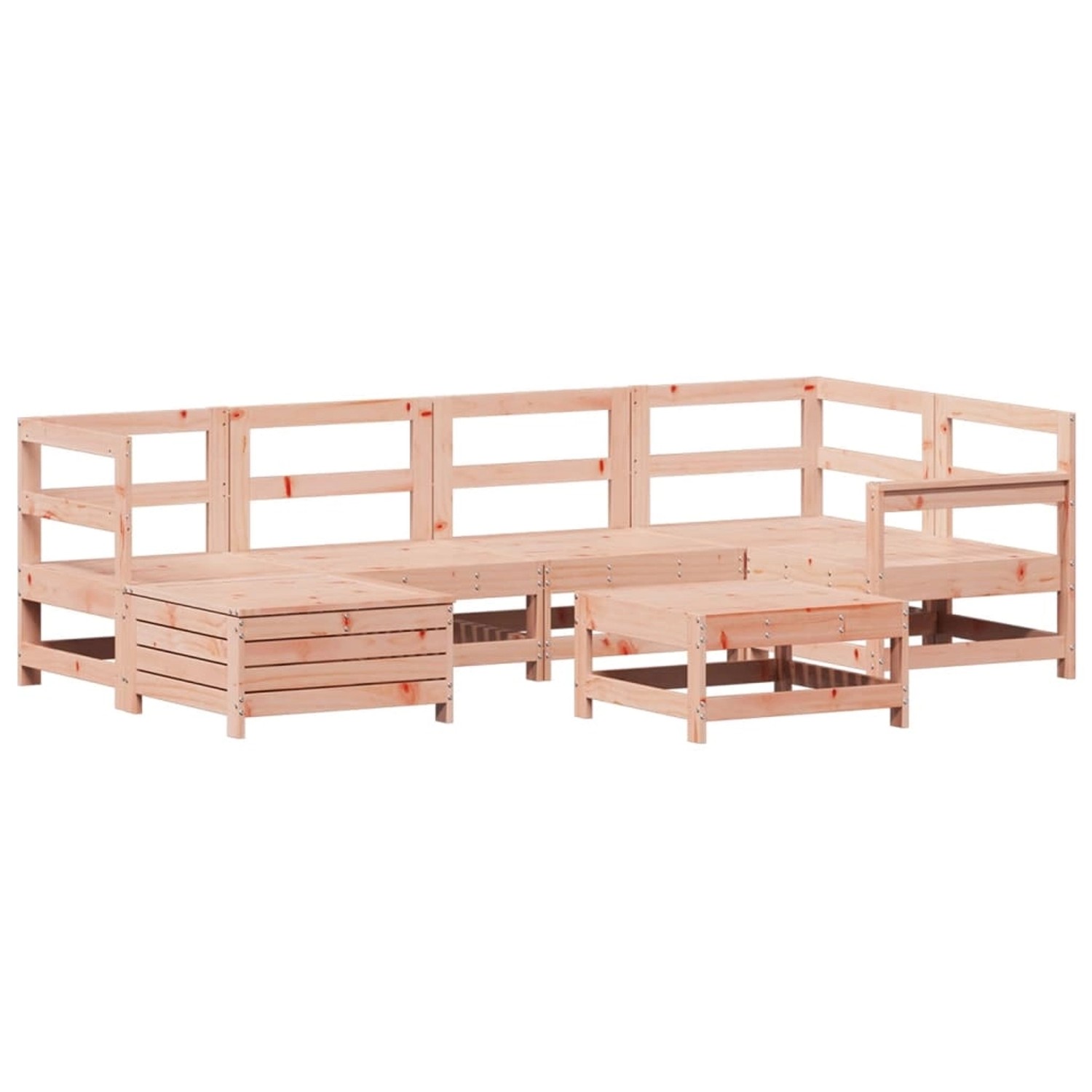 vidaXL 7-Tlg Garten-Sofagarnitur Massivholz Douglasie 3250950 günstig online kaufen