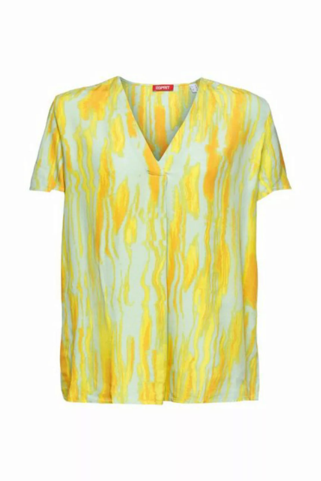 Esprit Blusenshirt v neck blouse, CITRUS GREEN günstig online kaufen