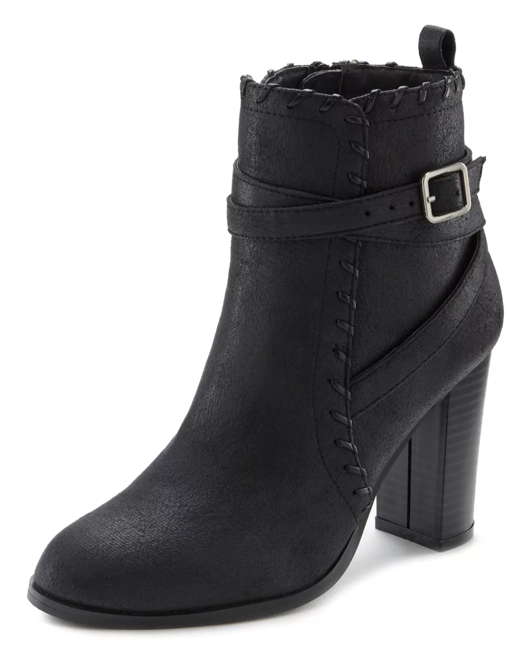 LASCANA High-Heel-Stiefelette "Trachten-Schuh", im Vintage-Look mit bequeme günstig online kaufen