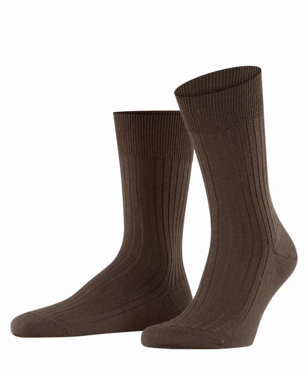 FALKE Bristol Pure Herren Socken, 45-46, Braun, Uni, Schurwolle, 14415-5930 günstig online kaufen