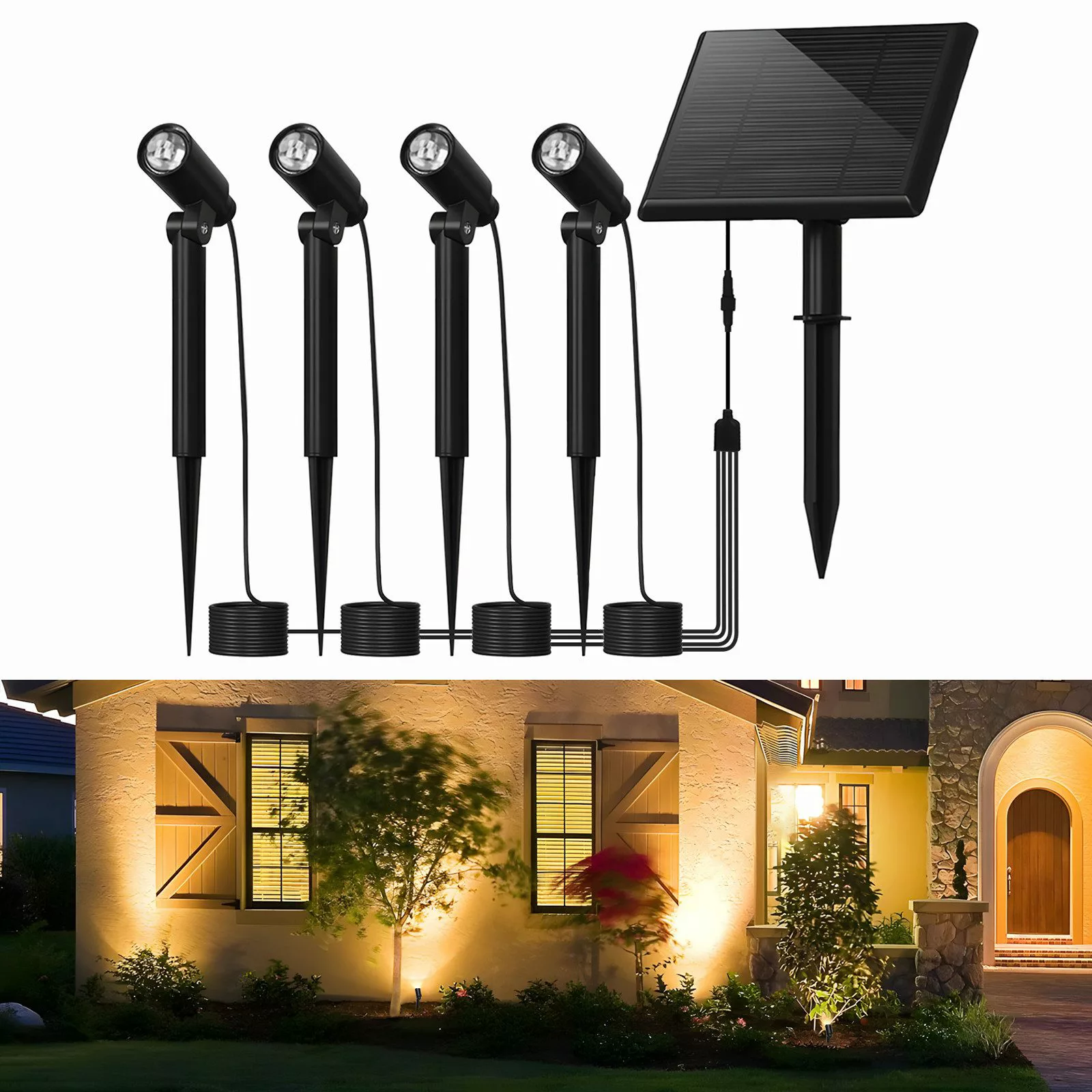 Nettlife LED Gartenleuchte Außen Solarlampen Warmweiß günstig online kaufen