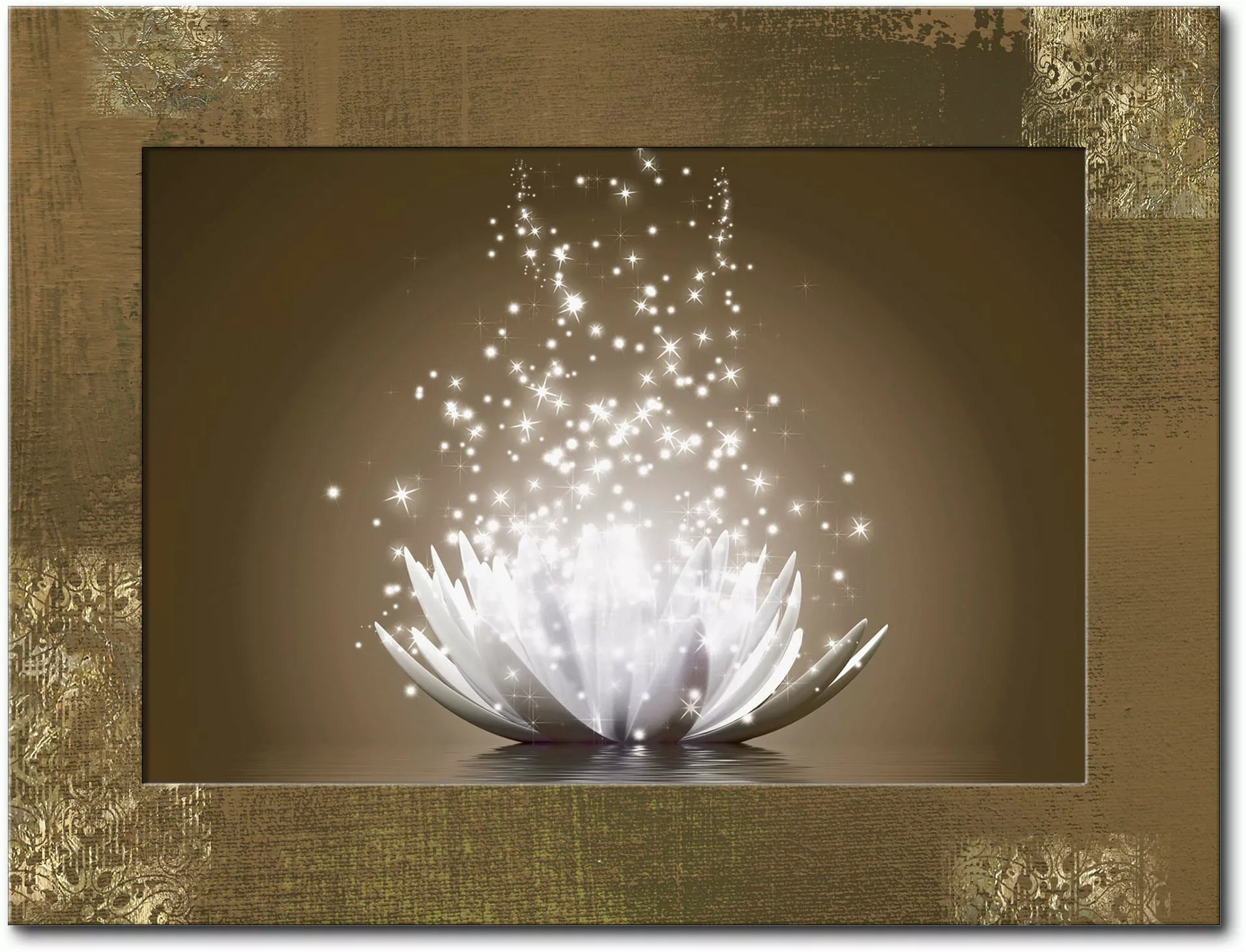 Artland Wandbild "Magie der Lotus-Blume", Blumen, (1 St.) günstig online kaufen