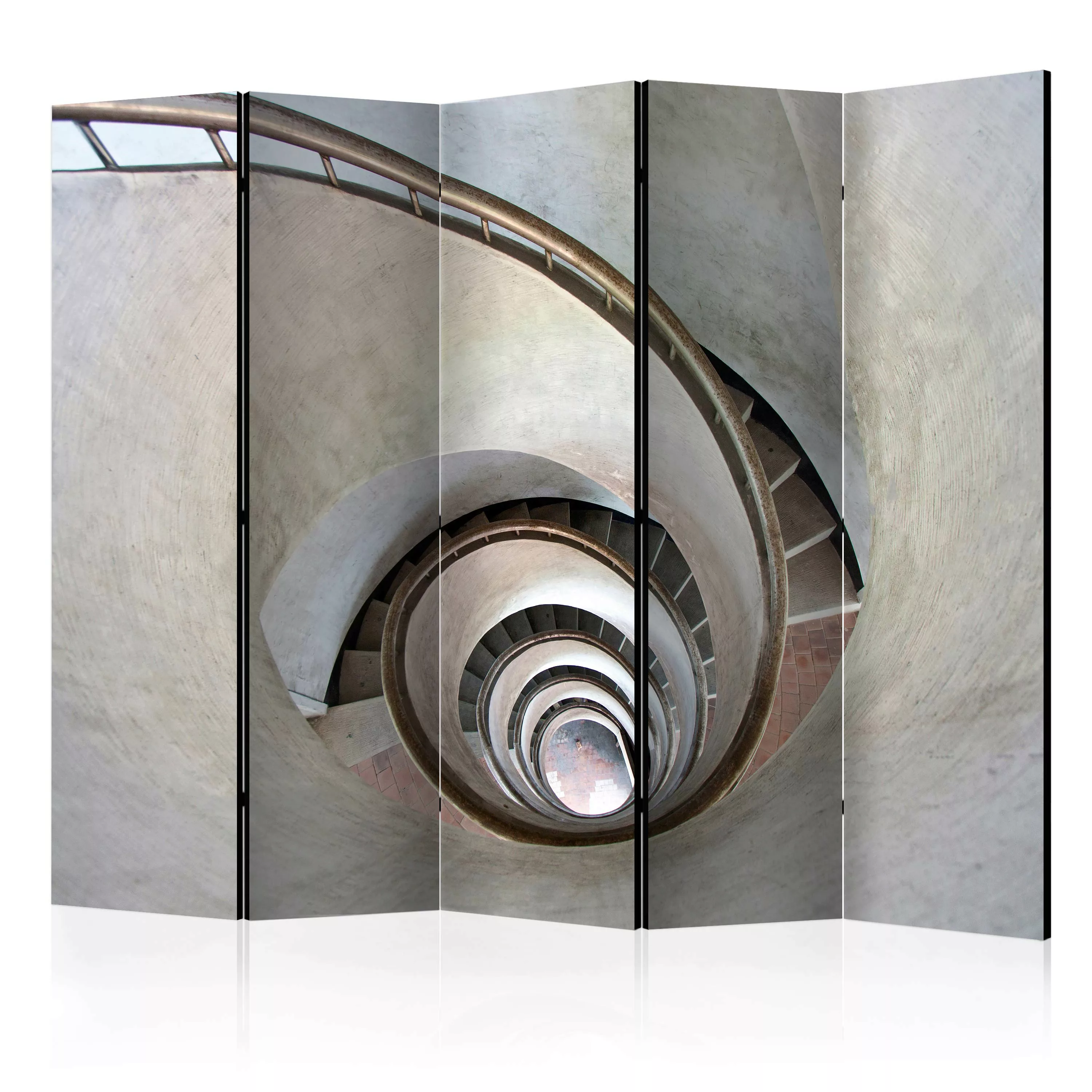 5-teiliges Paravent - White Spiral Stairs Ii [room Dividers] günstig online kaufen