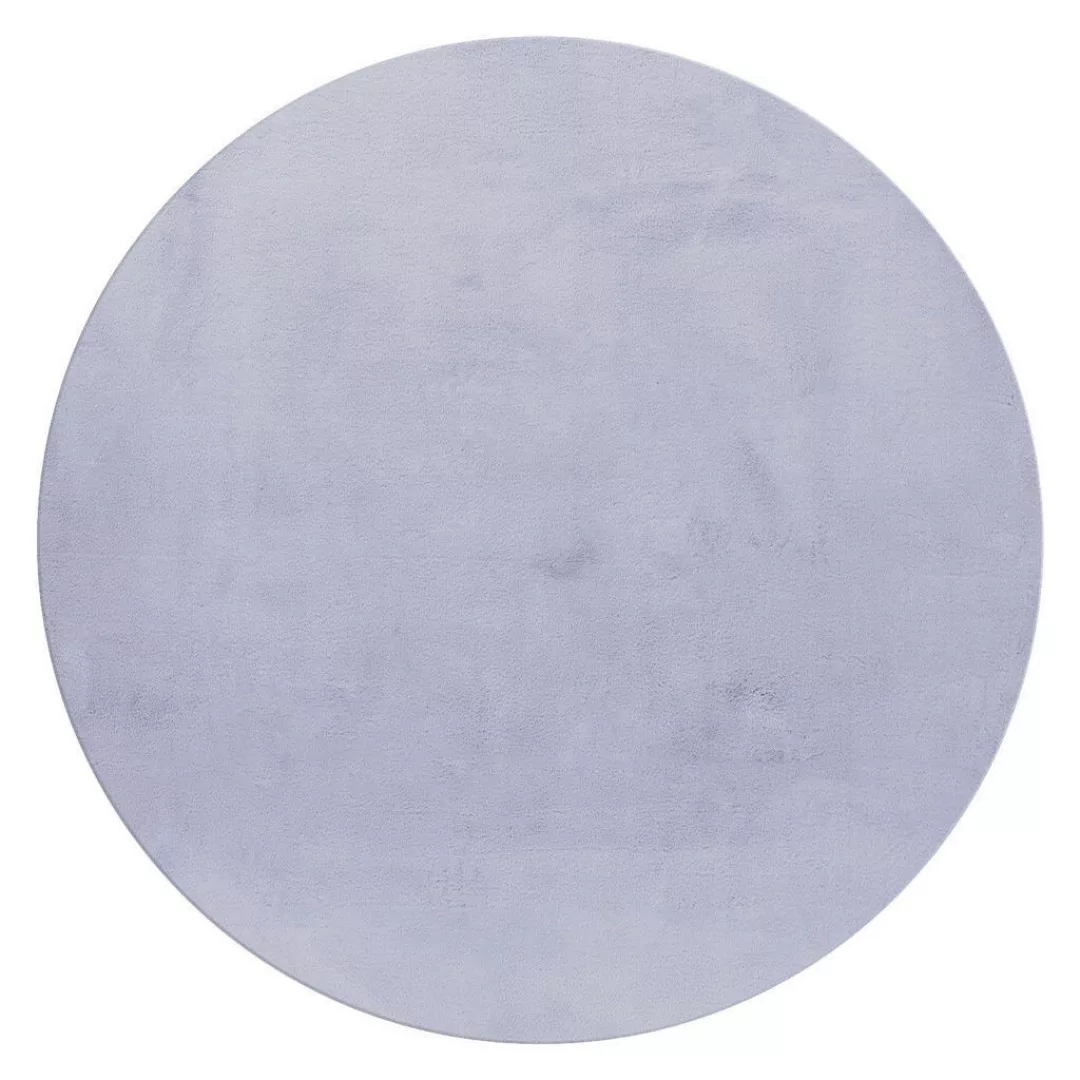 Ayyildiz Teppich POUFFY silber B/L: ca. 120x120 cm günstig online kaufen