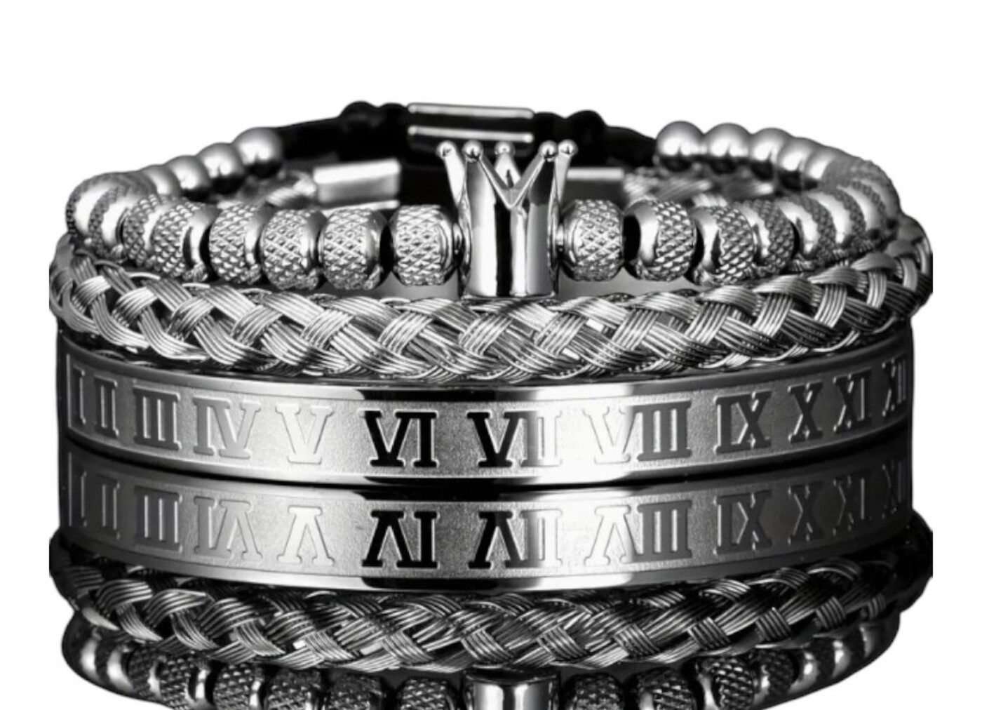 Lale Collection® Armband Set Herren Armband-Set-Edelstahl günstig online kaufen