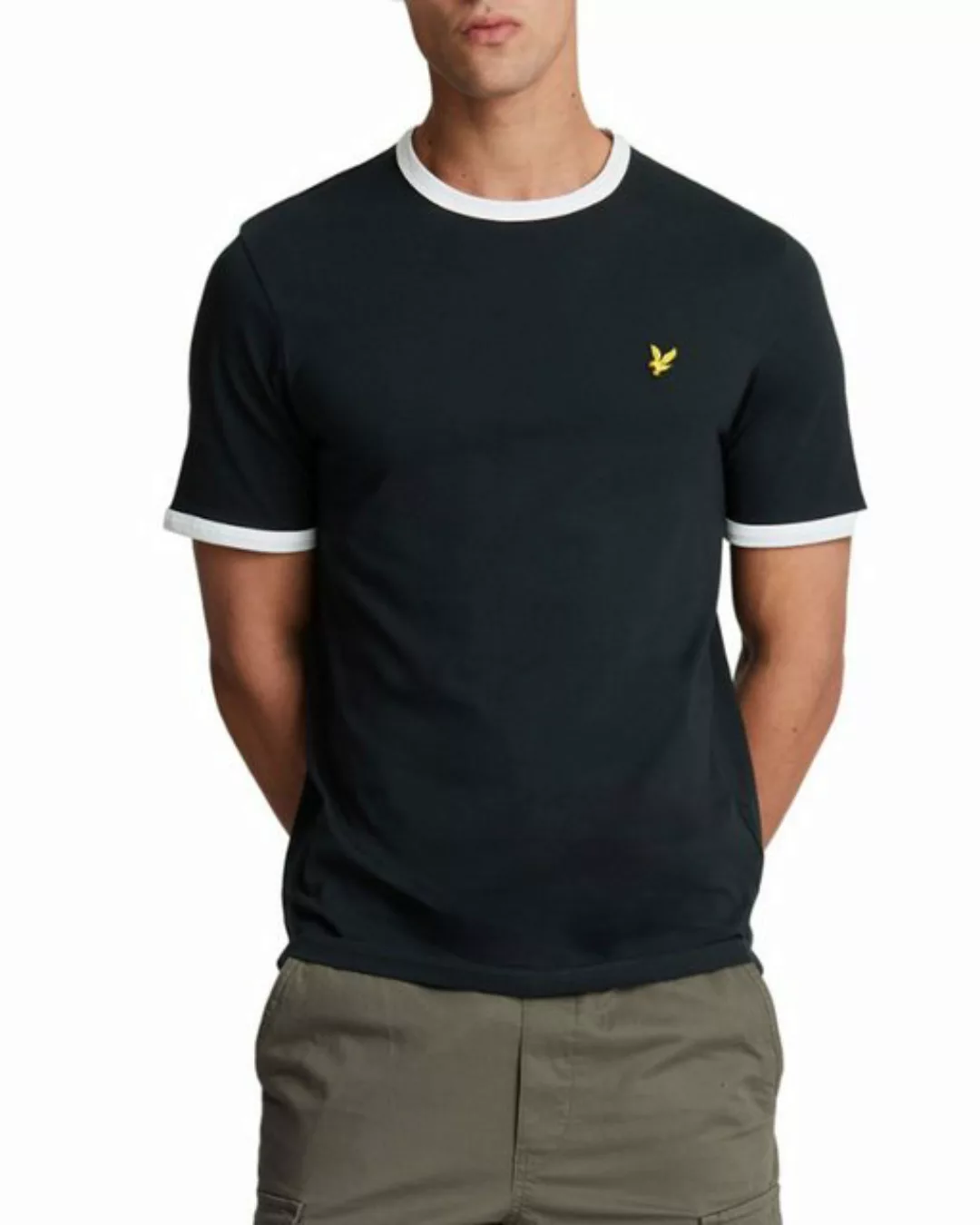 Lyle & Scott T-Shirt Herren, 100% Baumwolle, Mit Kontrastdetails günstig online kaufen