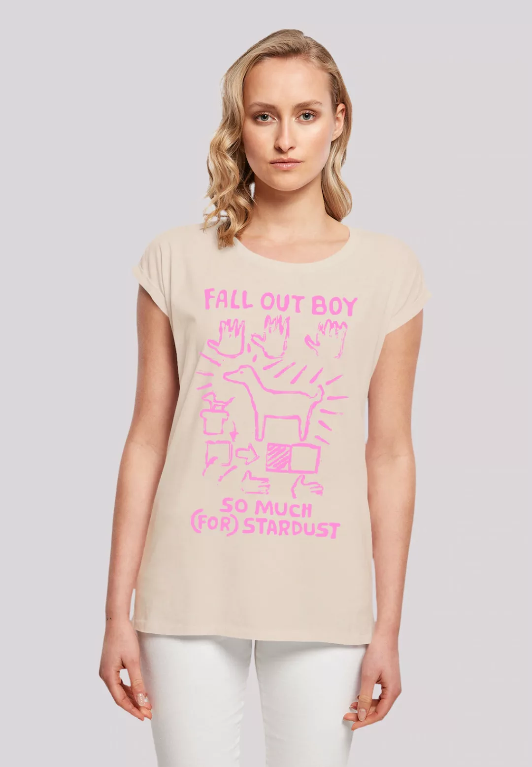 F4NT4STIC T-Shirt "Fall Out Boy Pink Dog So Much Stardust", Premium Qualitä günstig online kaufen