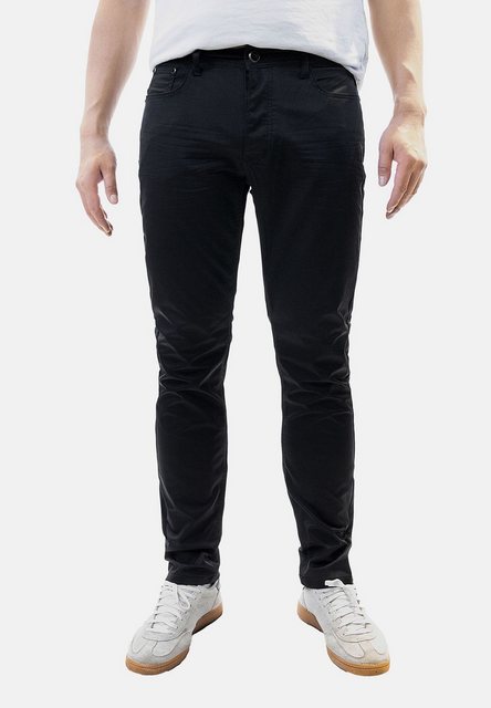 Jaylvis Regular-fit-Jeans Chino Jeans mit Knopfverschluss und Black-Design günstig online kaufen