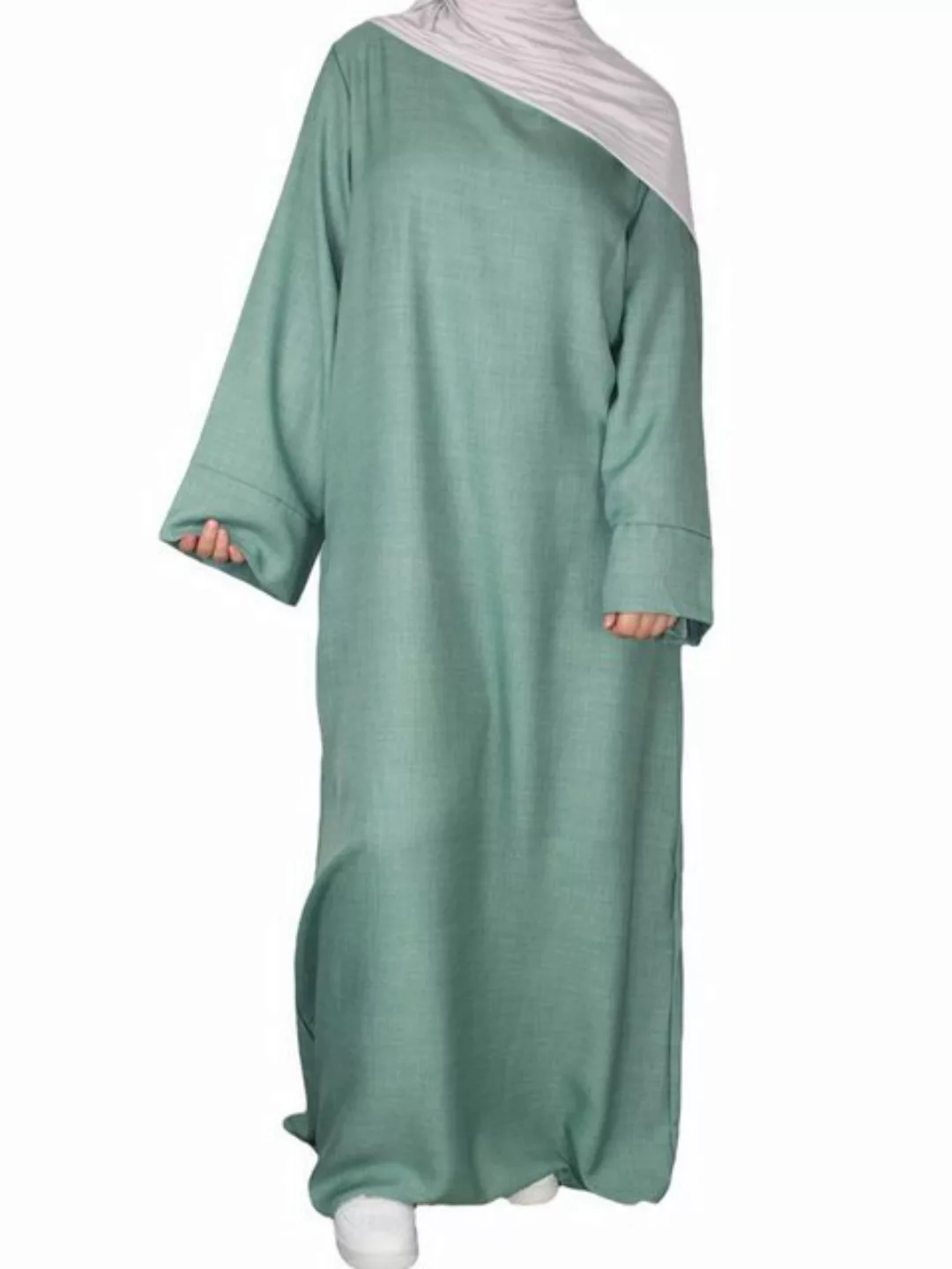 Aymasal Maxikleid Abaya MIRTO Leinenoptik Kaftan islamische Mode Alltagsaba günstig online kaufen