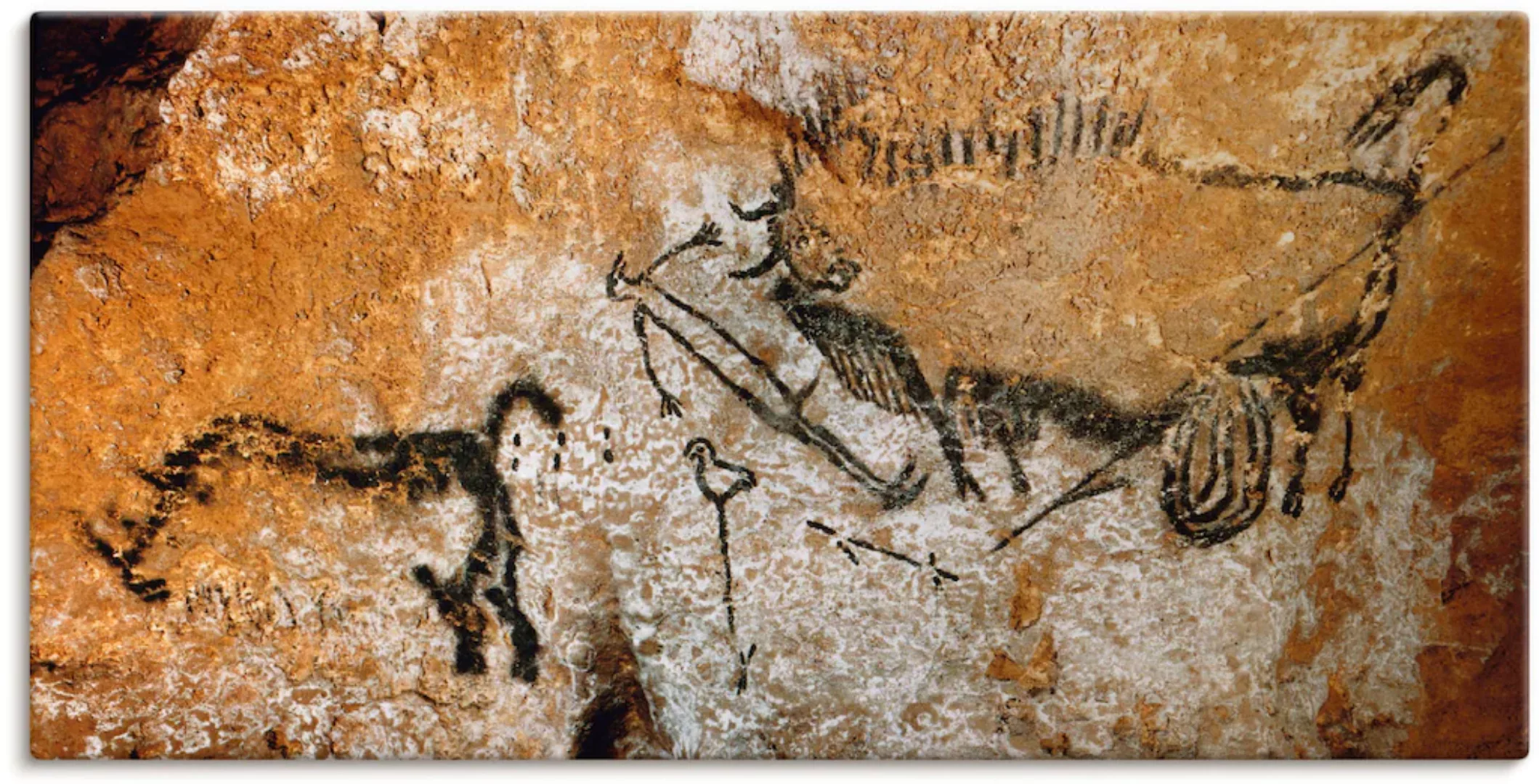 Artland Leinwandbild "Höhle von Lascaux 17000 v Chr", Wildtiere, (1 St.), a günstig online kaufen