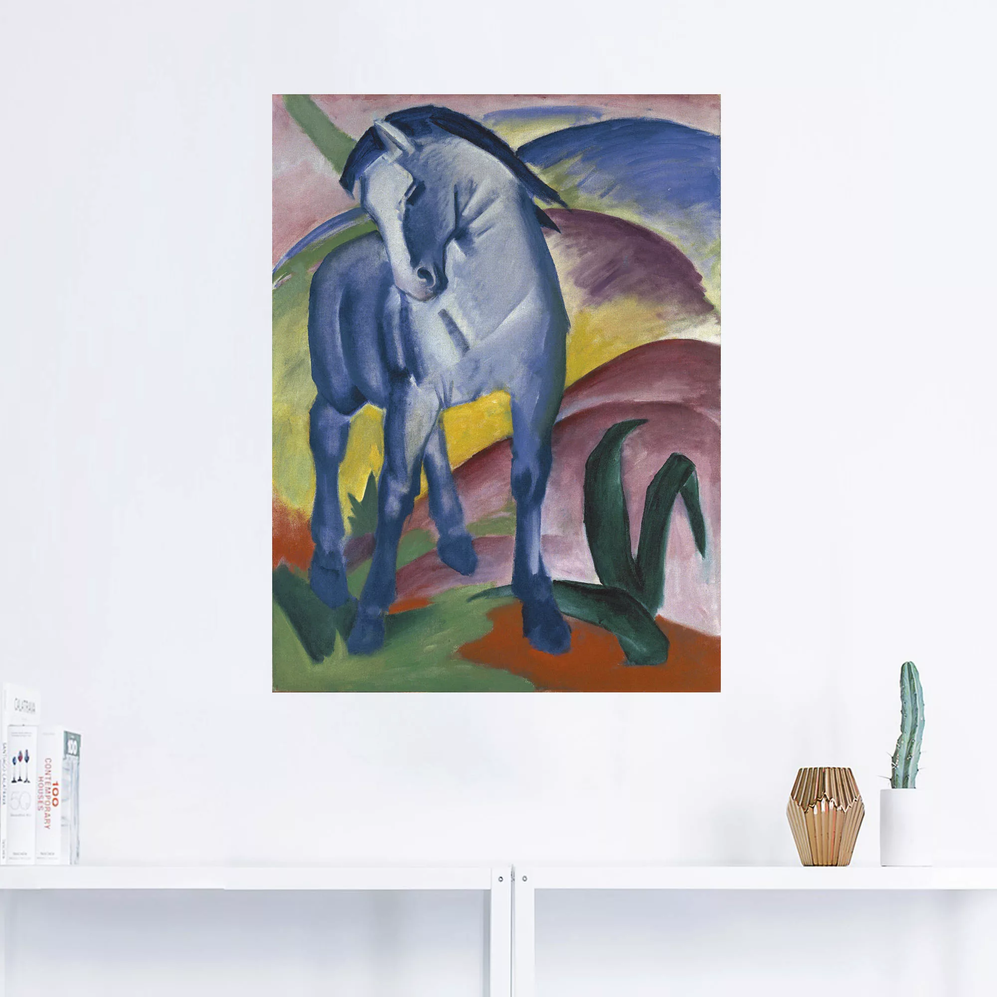 Artland Wandbild »Blaues Pferd I. 1911.«, Haustiere, (1 St.), als Alubild, günstig online kaufen