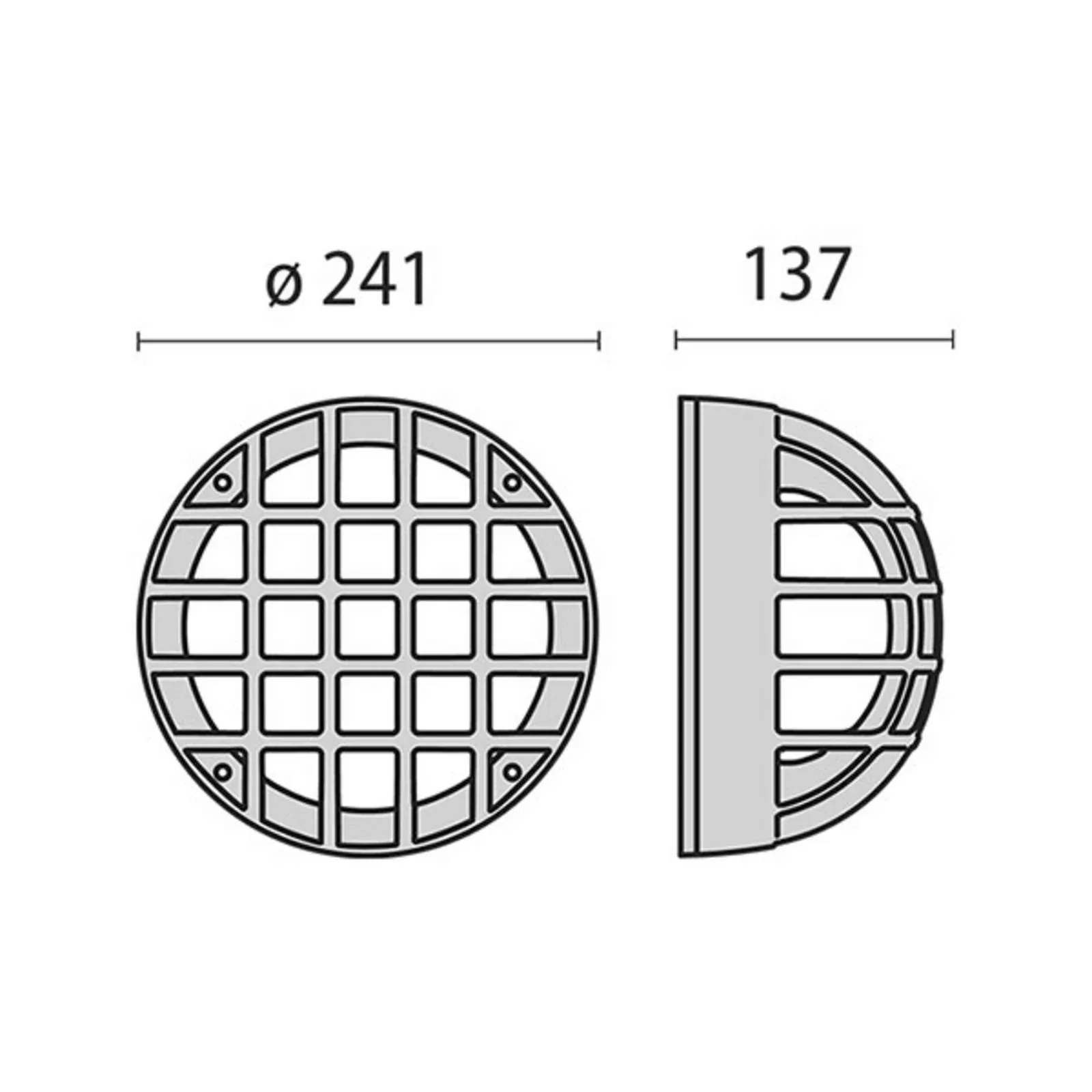 Außenwandleuchte Eko+21/G, E27, metallic anthrazit günstig online kaufen