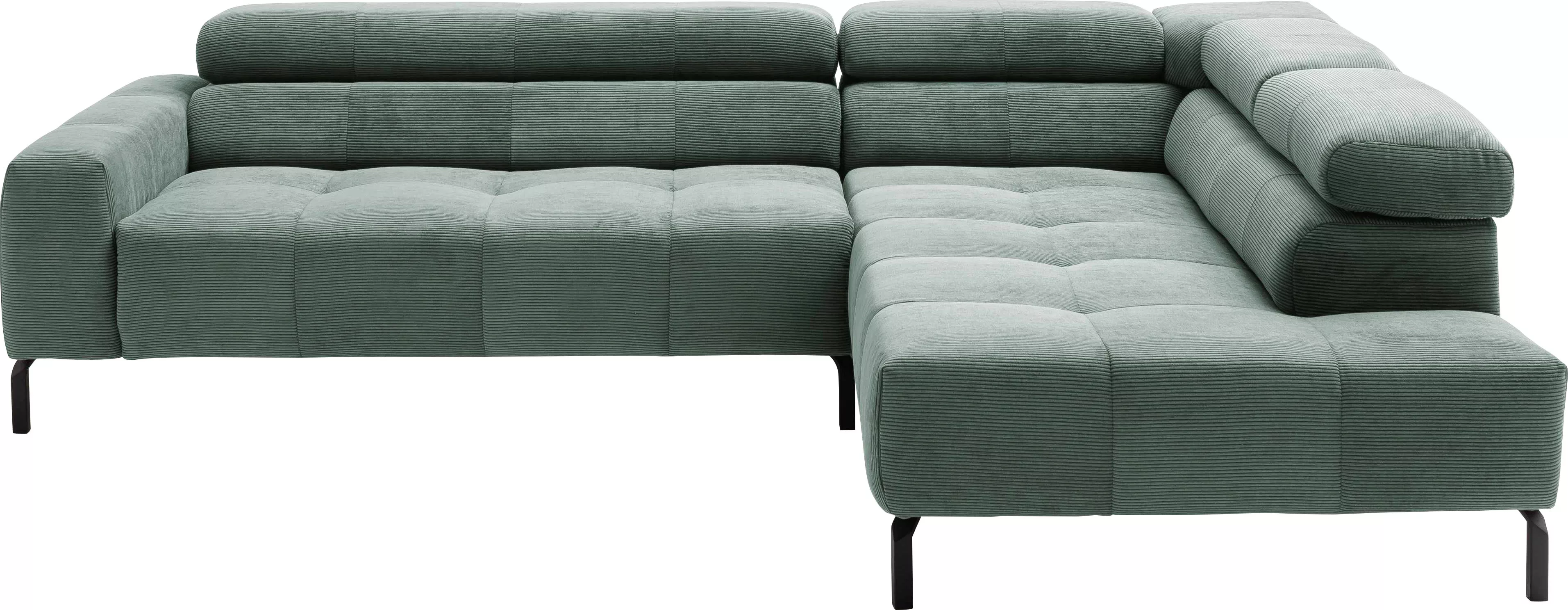 Places of Style Ecksofa »Cleveland, L-Form, incl. Kopfteilverstellung, Brei günstig online kaufen
